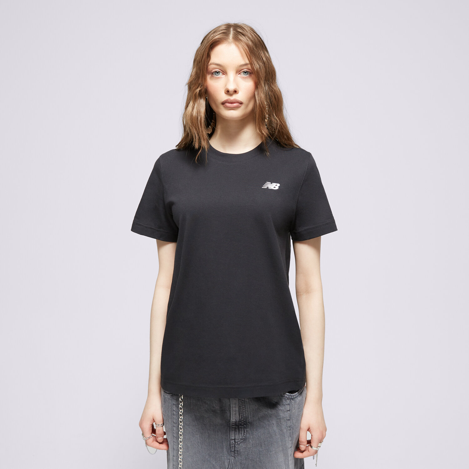 dámské tričko NEW BALANCE TRIČKO JERSEY SMALL LOGO WT41509BK ČERNÁ