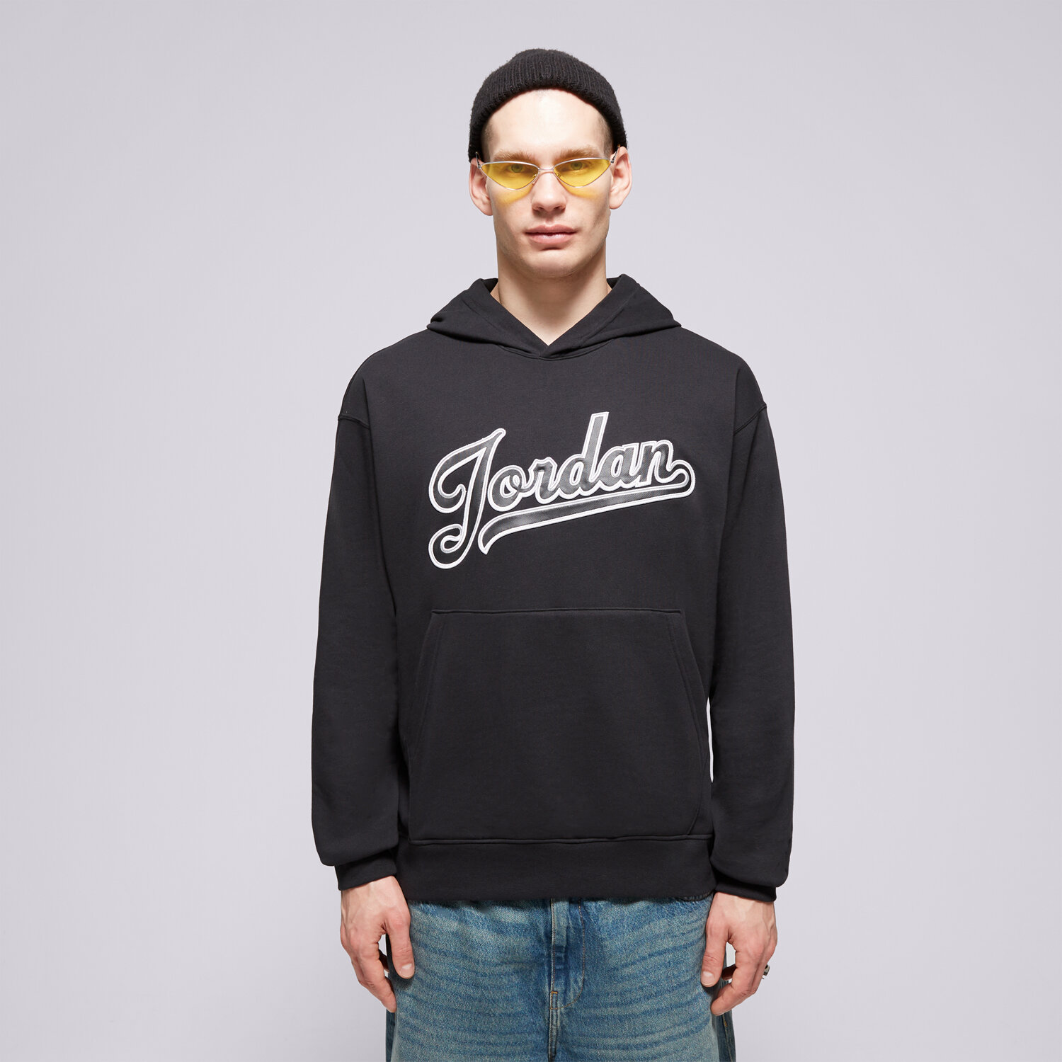 pánská mikina JORDAN MIKINA S KAPUCÍ M J FLT MVP FLC PO 2 FN4613-010 ČERNÁ