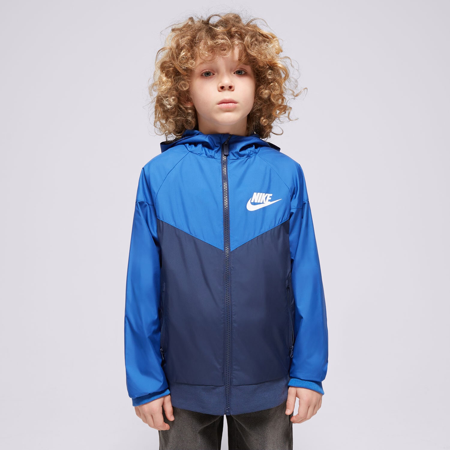 dětské tričko NIKE BUNDA K NSW WR HD JKT SSNL BOY FN8757-480 MODRÁ