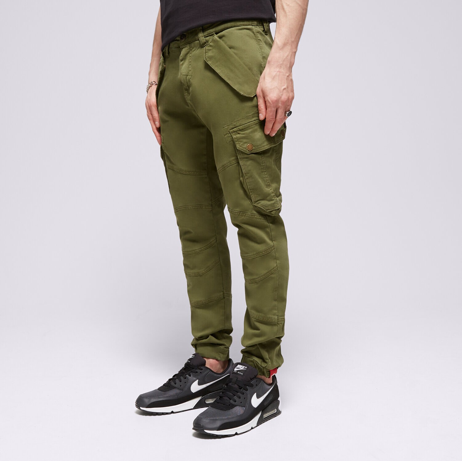 pánské kalhoty ALPHA INDUSTRIES KALHOTY  COMBAT PANT LW 126215142 KHAKI