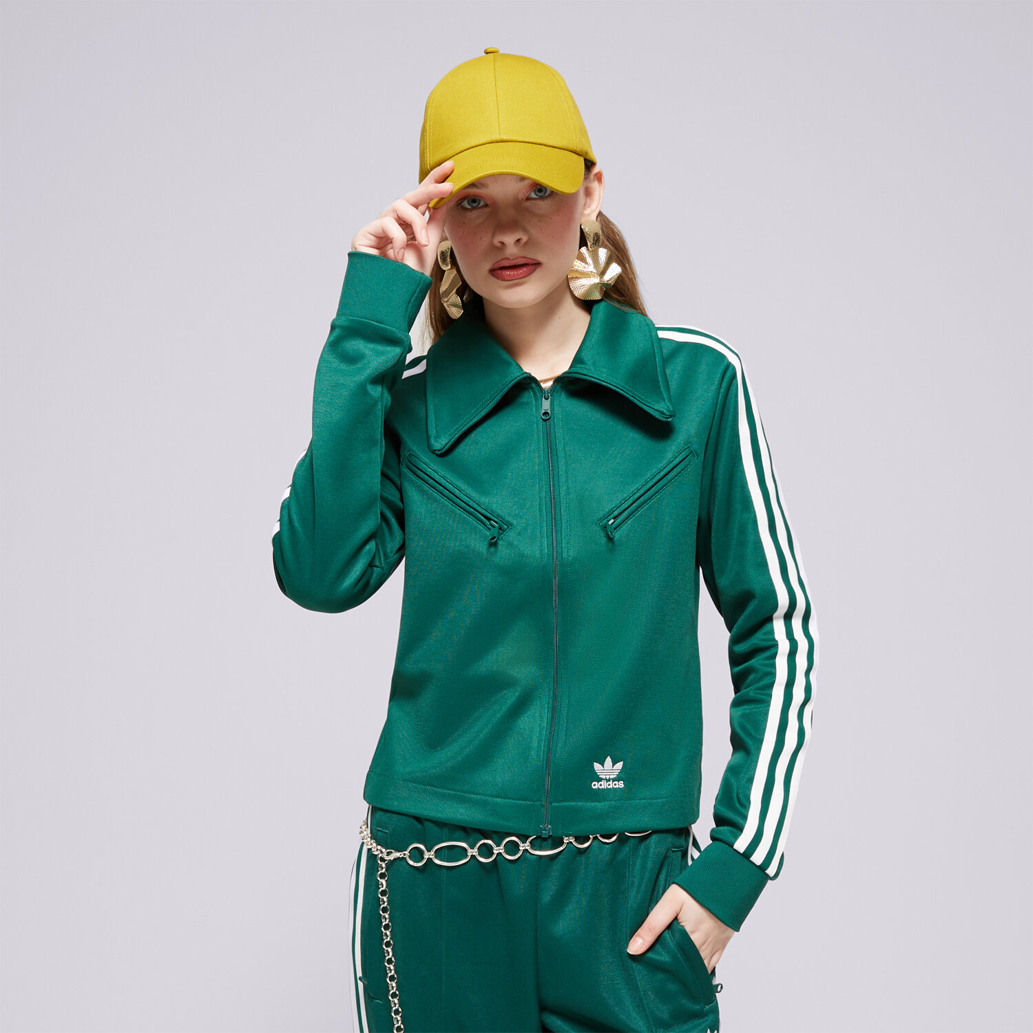dámská mikina ADIDAS MIKINA MONTREAL TT IP0630 ZELENÁ
