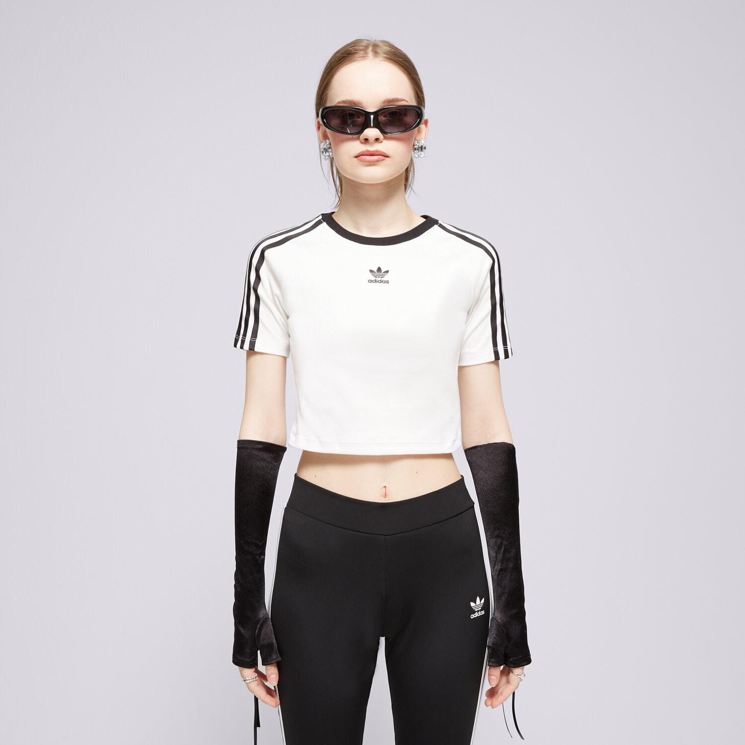 dámské tričko ADIDAS TRIČKO 3 S BABY TEE IP0662 BÍLÁ