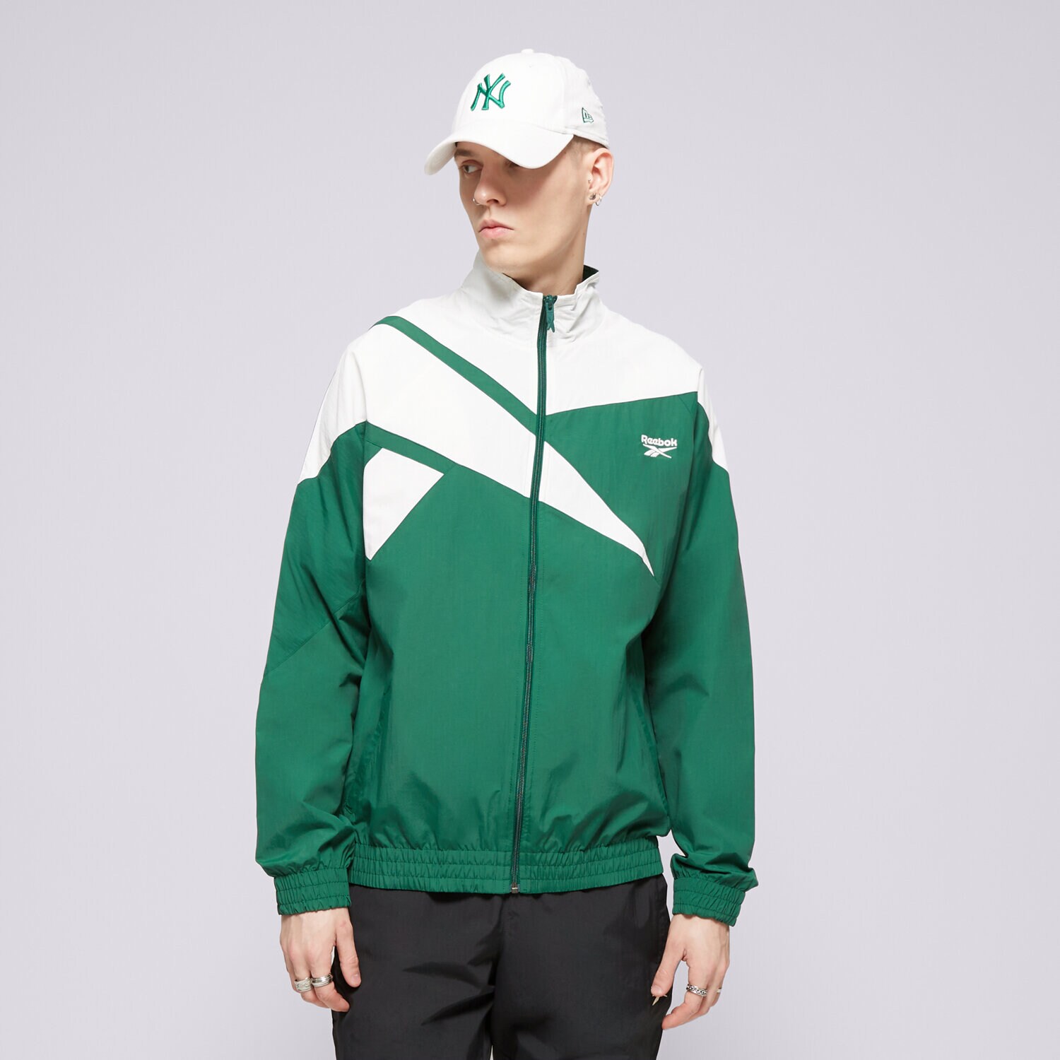pánská mikina REEBOK MIKINA CL F FR TRACKTOP 100075946 ZELENÁ
