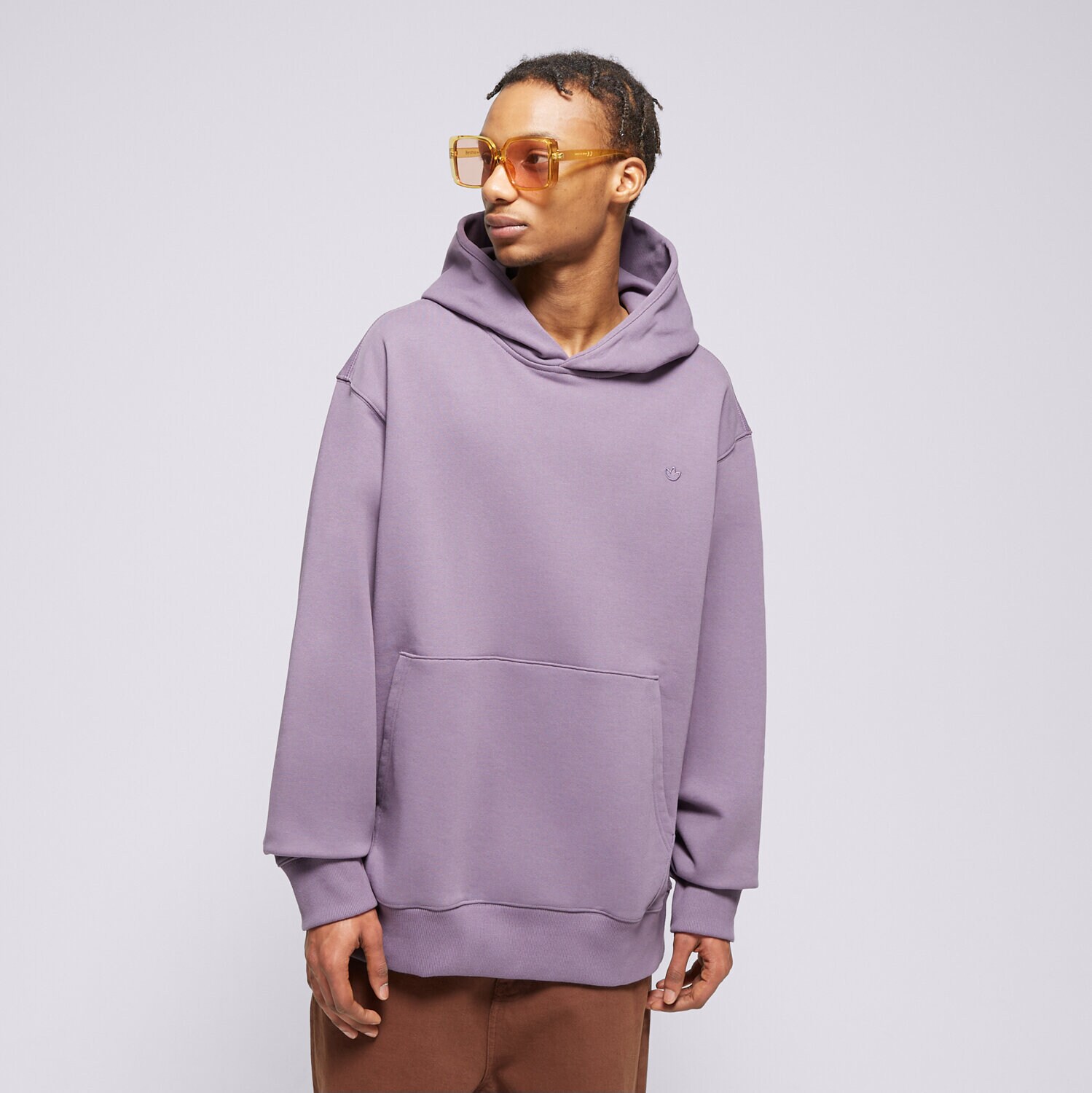 pánská mikina ADIDAS MIKINA S KAPUCÍ C HOODIE FT IR7868 FIALOVÁ