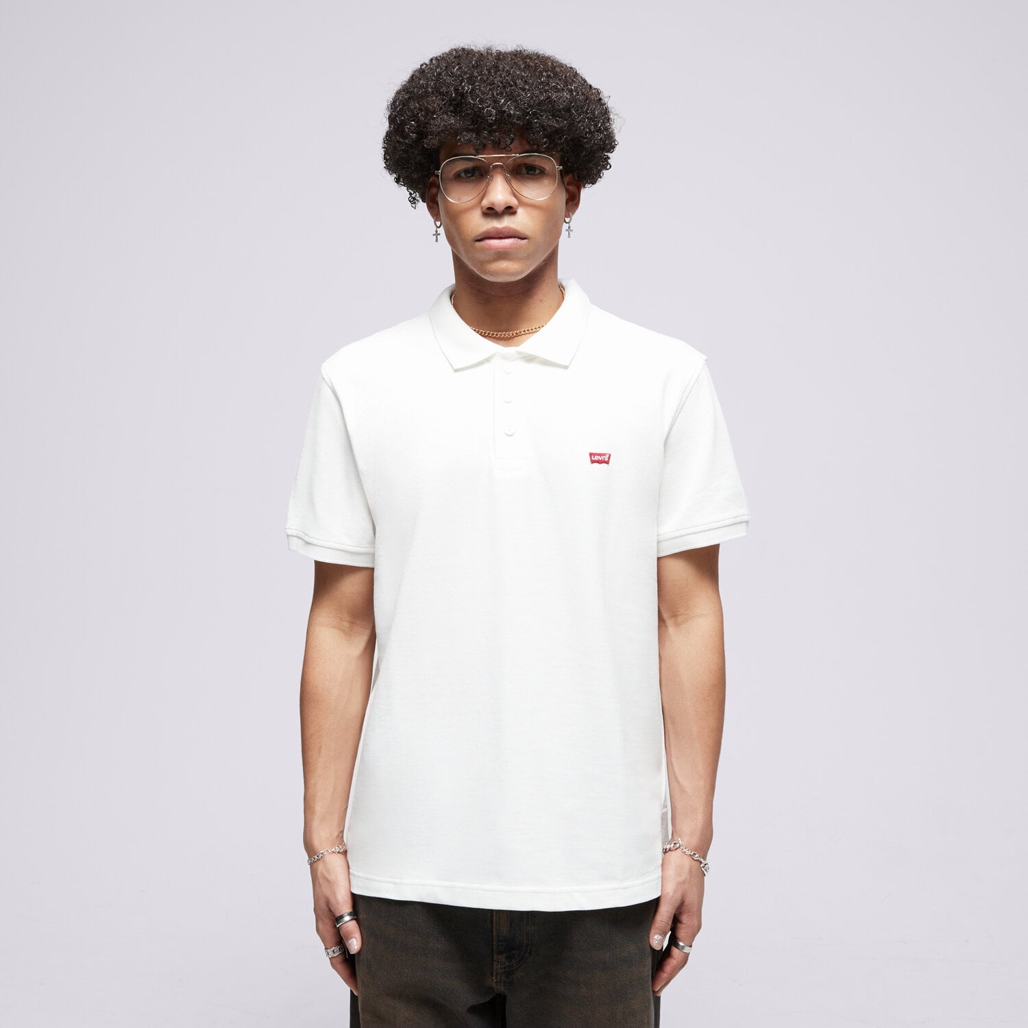 pánské polo tričko LEVI'S TRIČKO LEVIS HM TRIČKO NEUTRALS 35883-0003 BÍLÁ