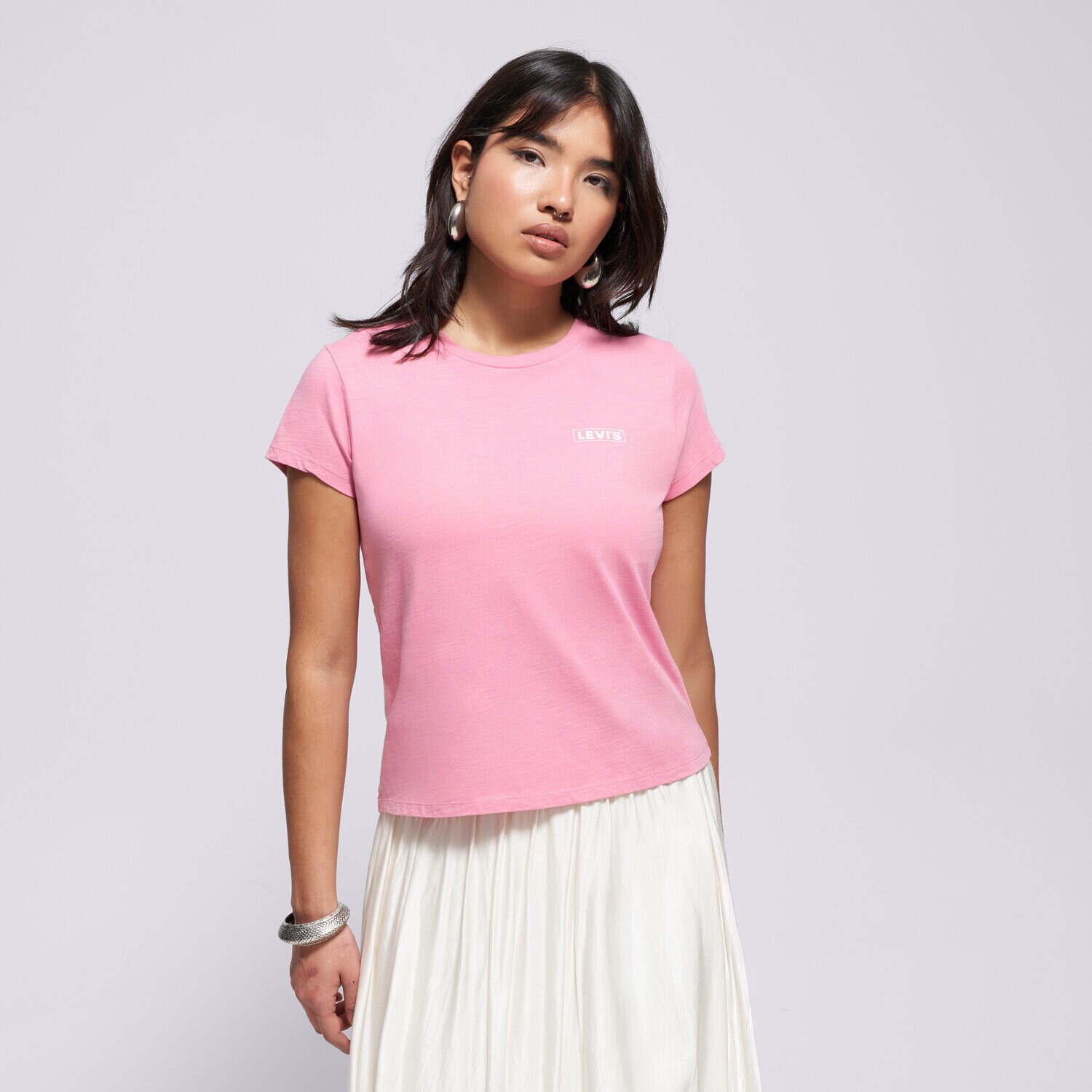 dámské tričko LEVI'S TRIČKO GRAPHIC AUTHENTIC TSHIRT PINKS A6126-0046 RŮŽOVÁ