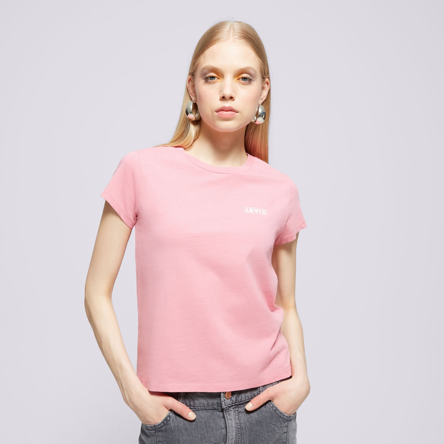 dámské tričko LEVI'S TRIČKO GRAPHIC AUTHENTIC TSHIRT PINKS A6126-0046 RŮŽOVÁ