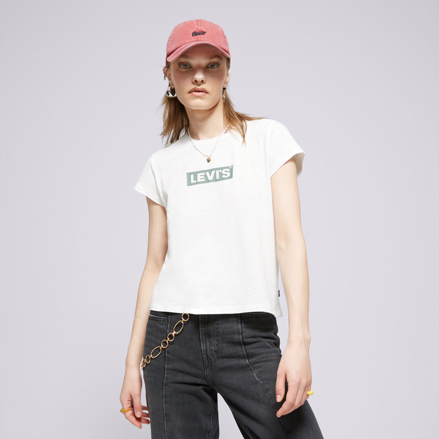 dámské tričko LEVI'S TRIČKO GRAPHIC AUTHENTIC TSHIRT WHITES A6126-0039 BÍLÁ