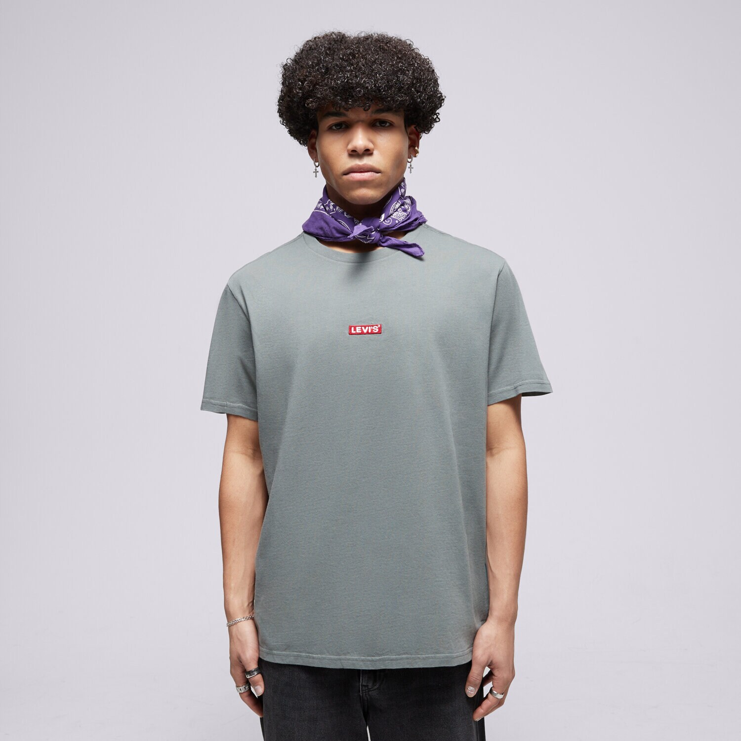 pánské tričko LEVI'S TRIČKO SS RELAXED BABY TAB T GREENS 79554-0069 KHAKI