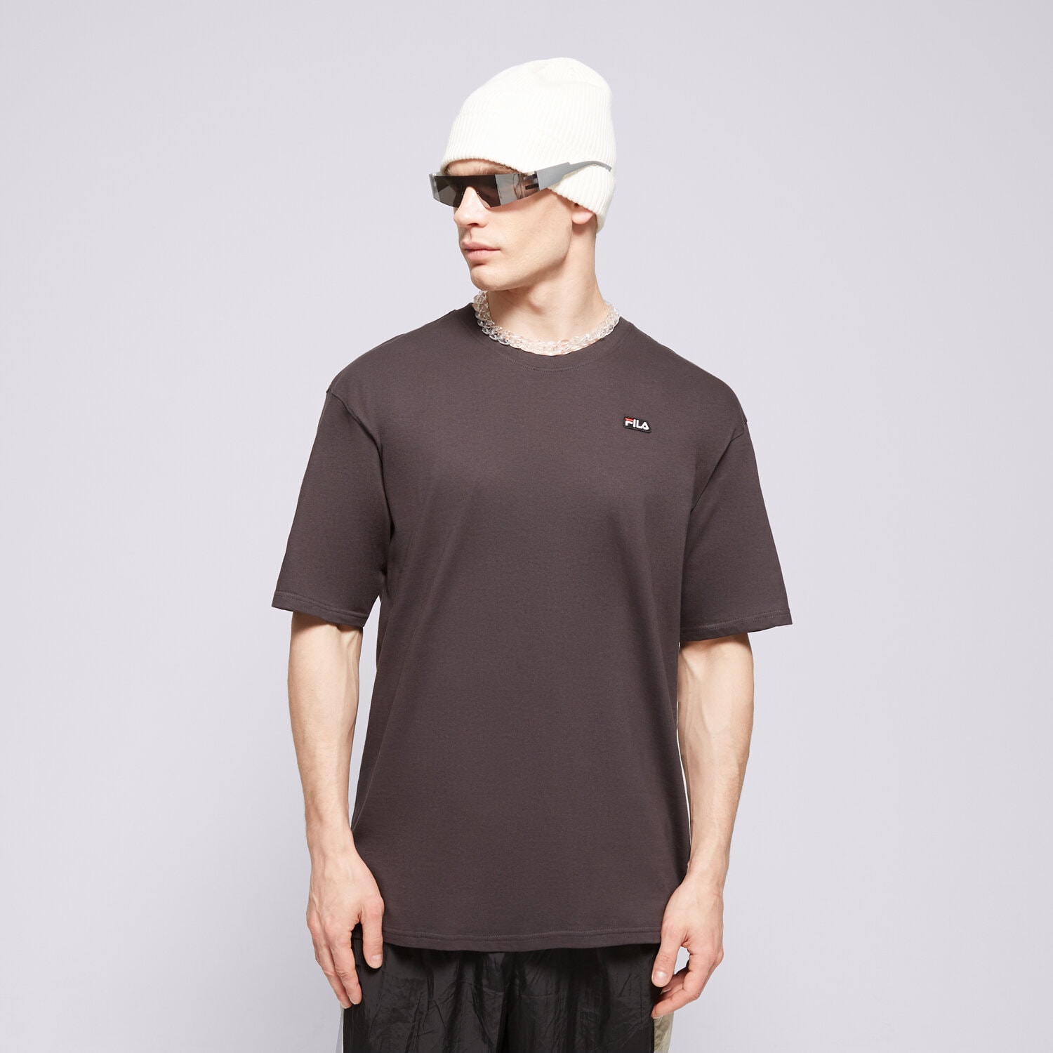 pánské tričko FILA TRIČKO BADGE LOGO TEE FI124TSM70235 ČERNÁ