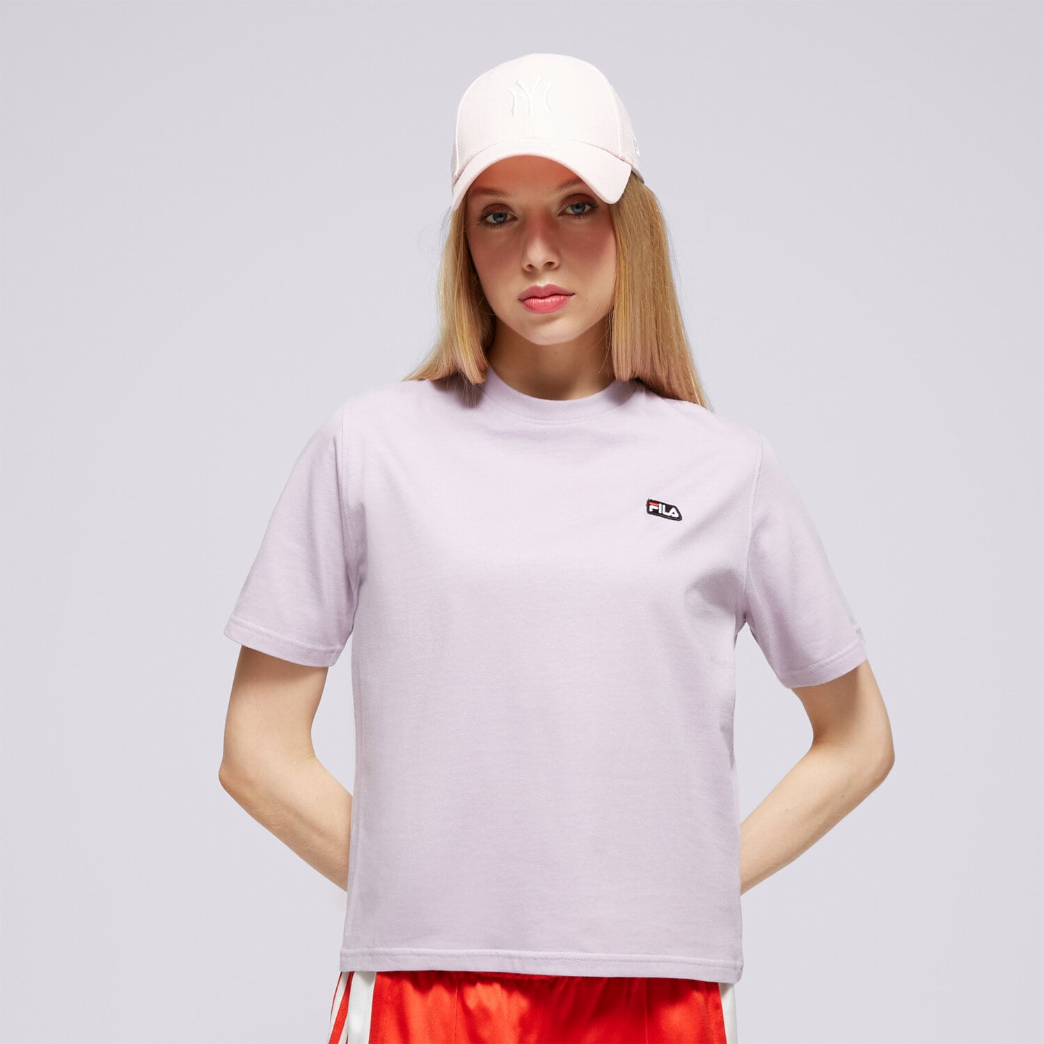 dámské tričko FILA TRIČKO BADGE LOGO TEE FI124TSD70988 FIALOVÁ