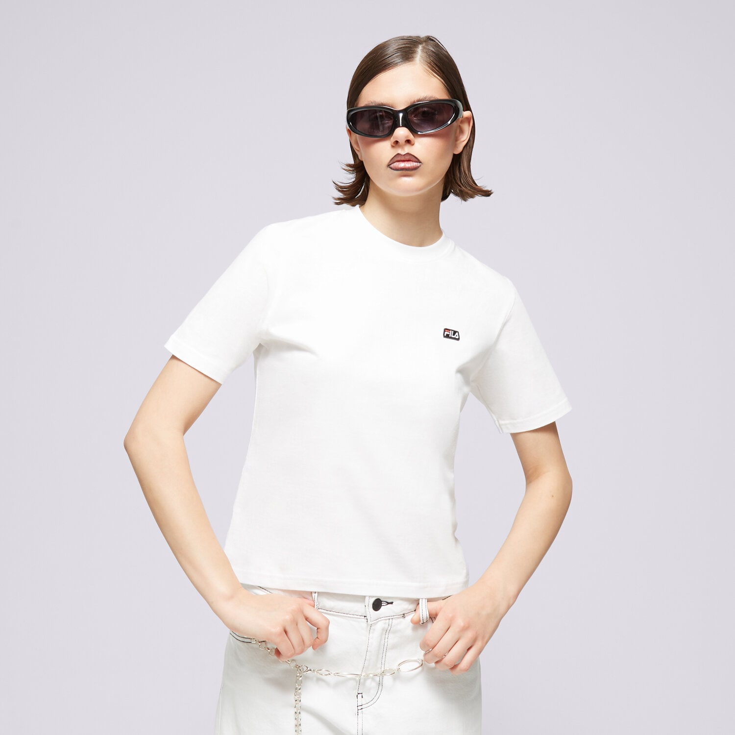 dámské tričko FILA TRIČKO BADGE LOGO TEE FI124TSD70100 BÍLÁ