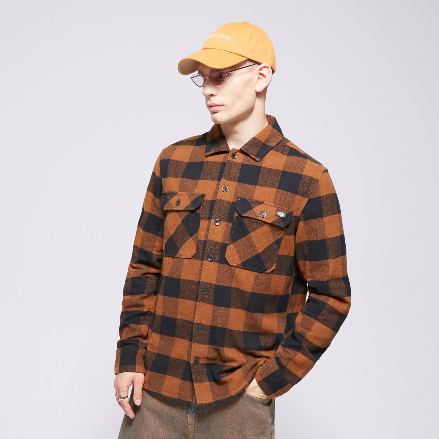 pánská košile DICKIES KOŠILE NEW SACRAMENTO SHIRT DK0A4XDZBD01 ŽLUTÁ