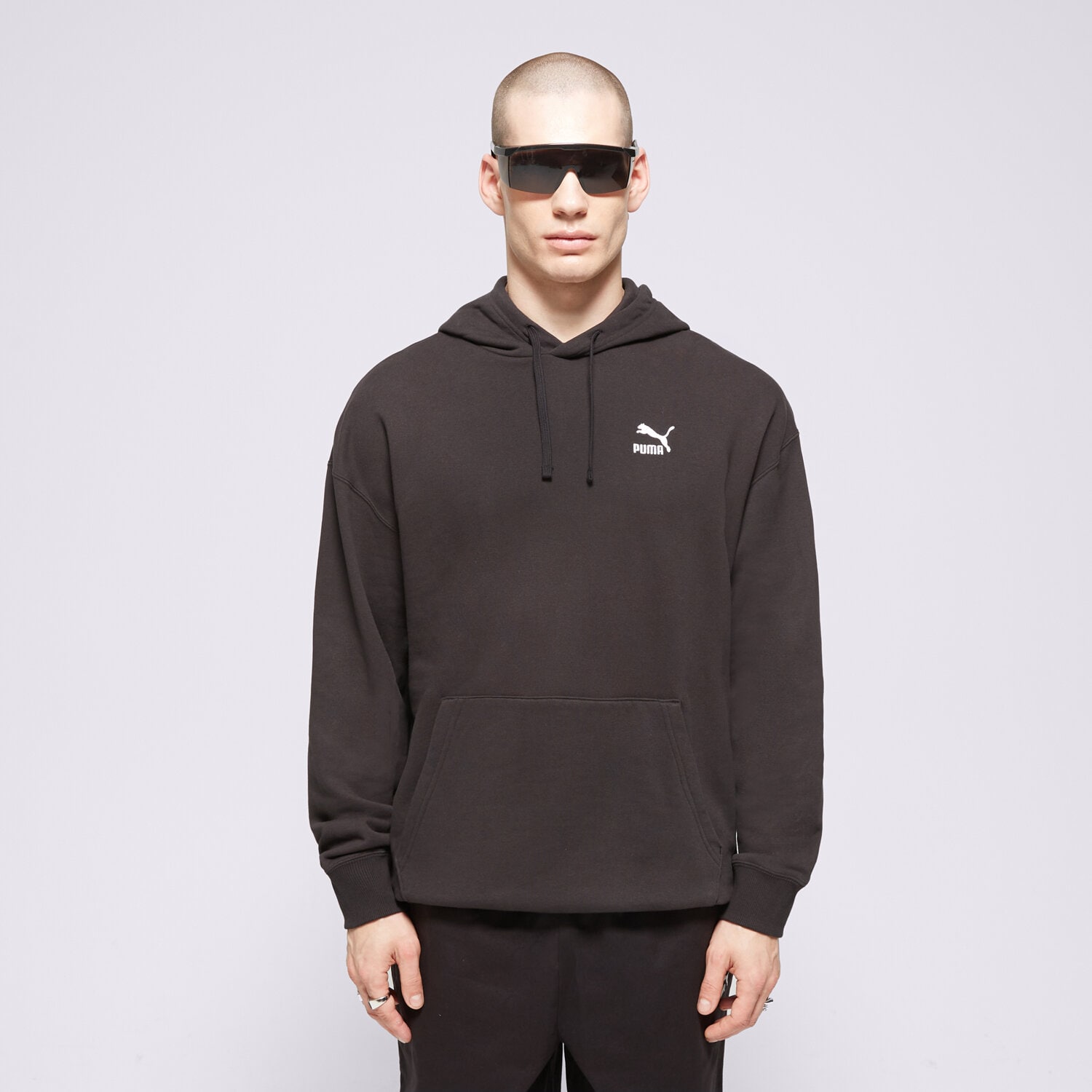 pánská mikina PUMA MIKINA S KAPUCÍ BETTER CLASSICS RELAXED 62424101 ČERNÁ