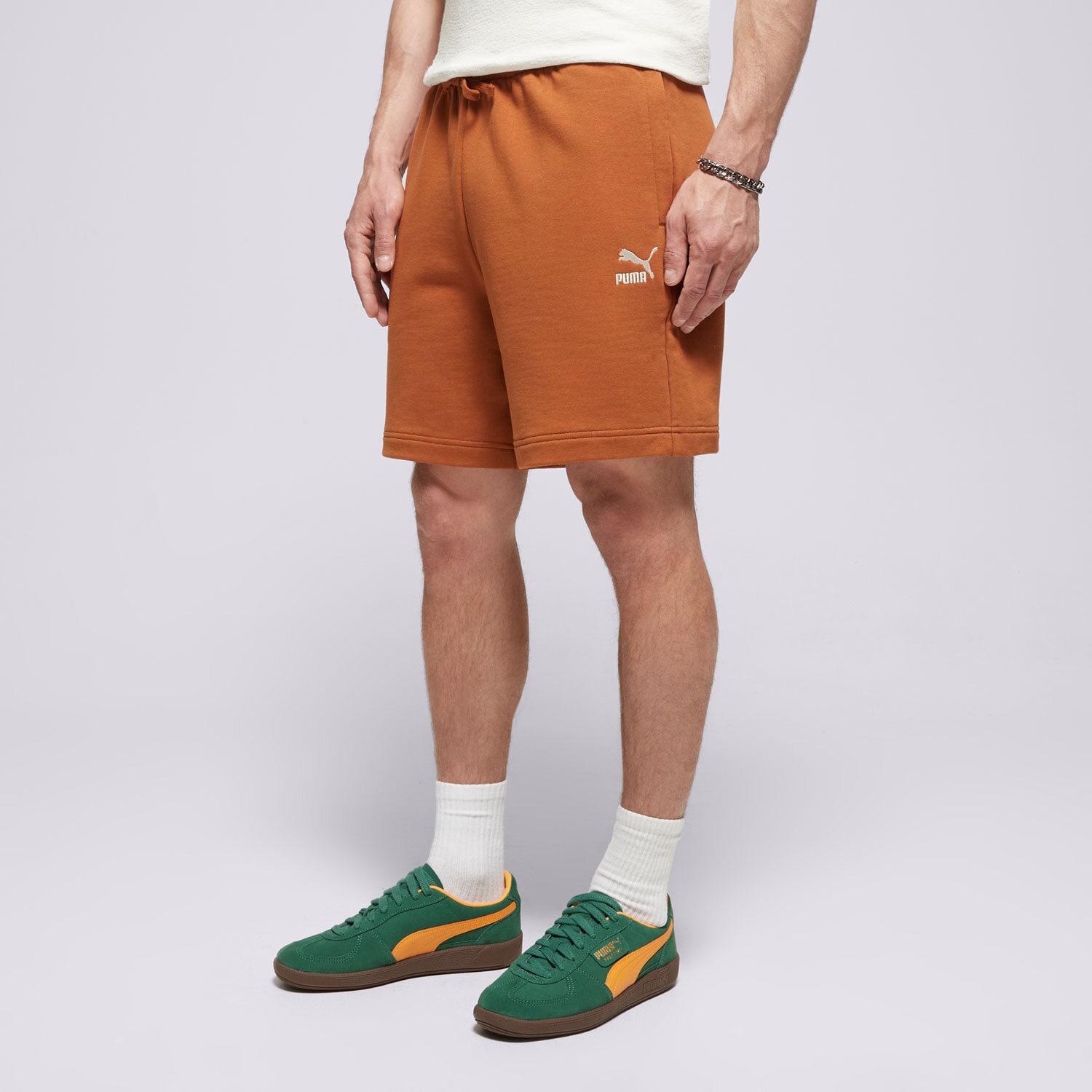 pánské kraťasy PUMA ŠORTKY  BETTER CLASSICS RELAXED SHORTS 62424981 HNĚDÁ