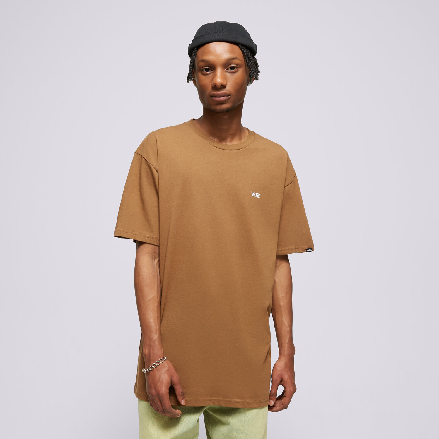 pánské tričko VANS TRIČKO LEFT CHEST COFFEE LIQUEUR VN0A3CZECR61 HNĚDÁ