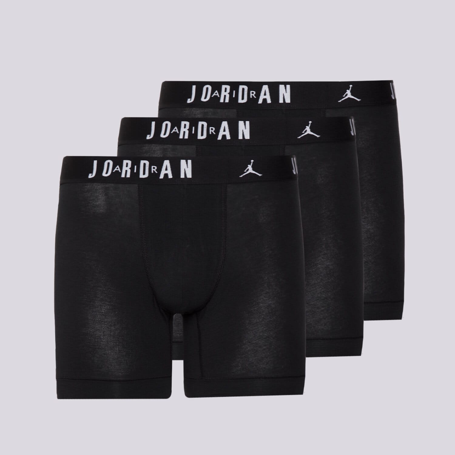 pánské spodní prádlo JORDAN TRENKY FLIGHT COTTON CORE 3PK BB JM0622-023 ČERNÁ