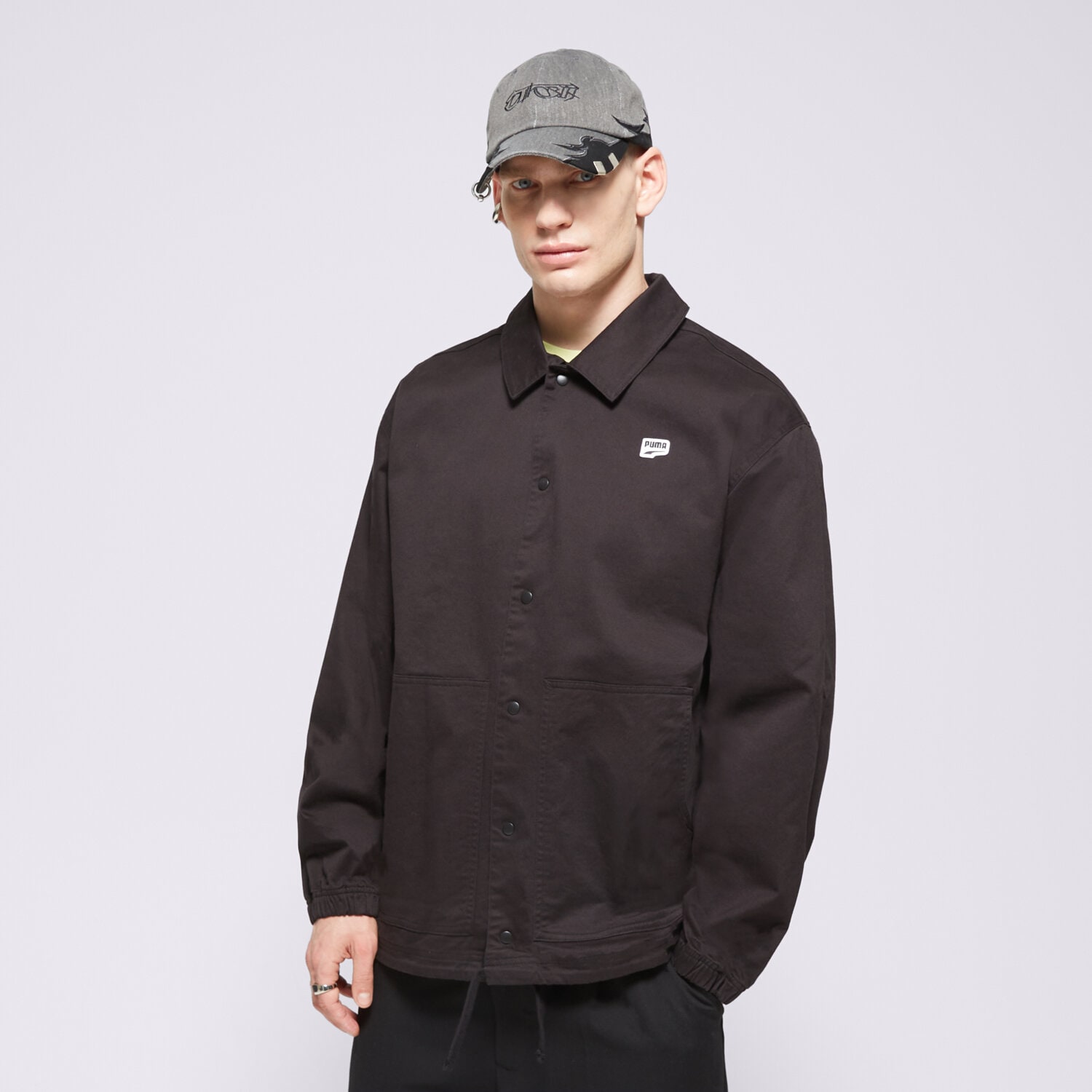 Přechodná bunda pánská (podzimní, jarní) PUMA BUNDA DOWNTOWN JACKET 62369501 ČERNÁ