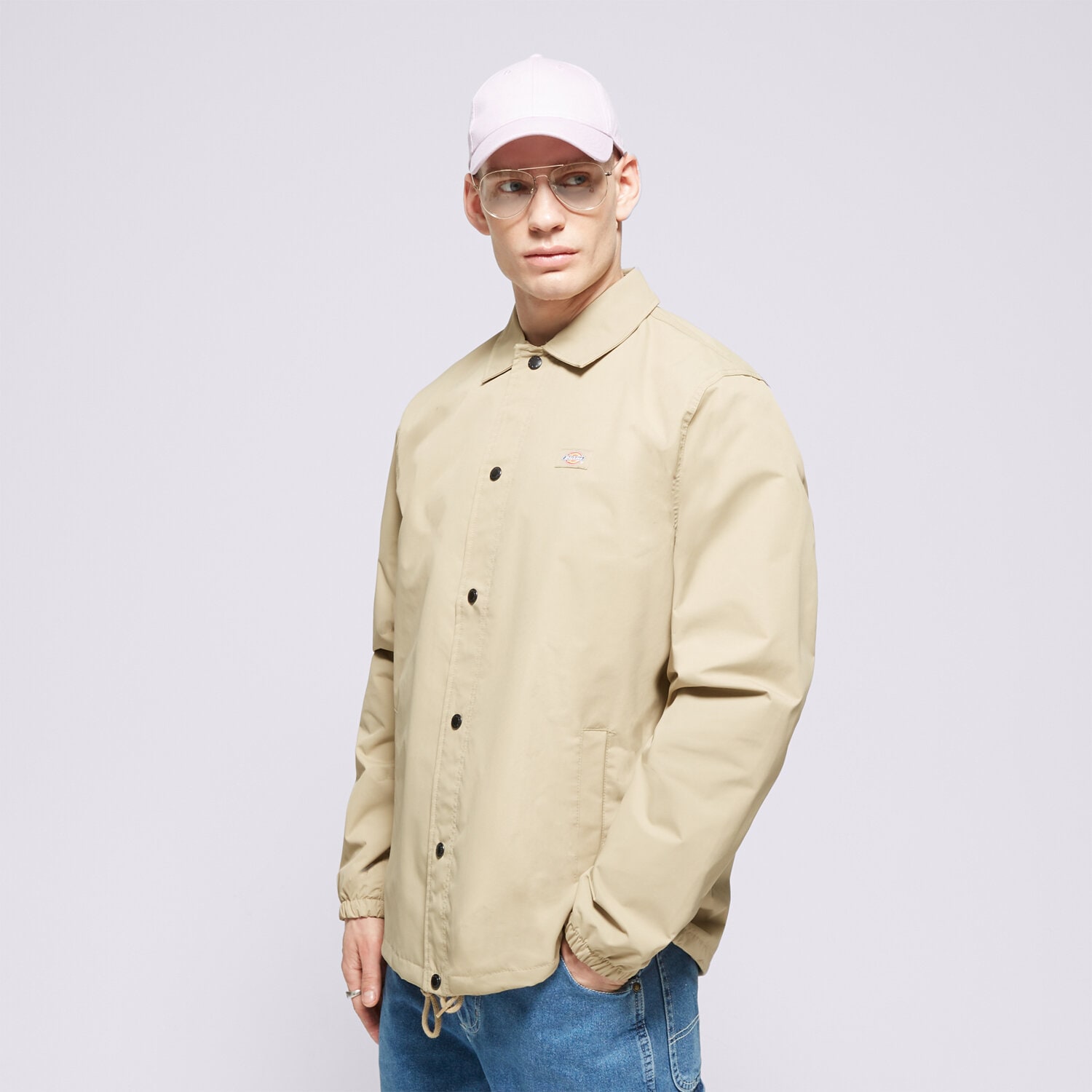 Přechodná bunda pánská (podzimní, jarní) DICKIES BUNDA OAKPORT COACH DK0A4XEWKHK1 BÉŽOVÁ