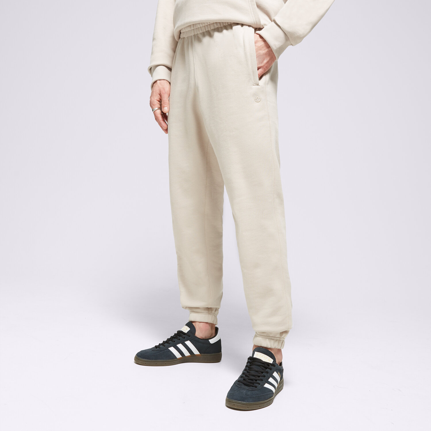 pánské kalhoty ADIDAS KALHOTY  C PANTS FT IR7887 BÉŽOVÁ