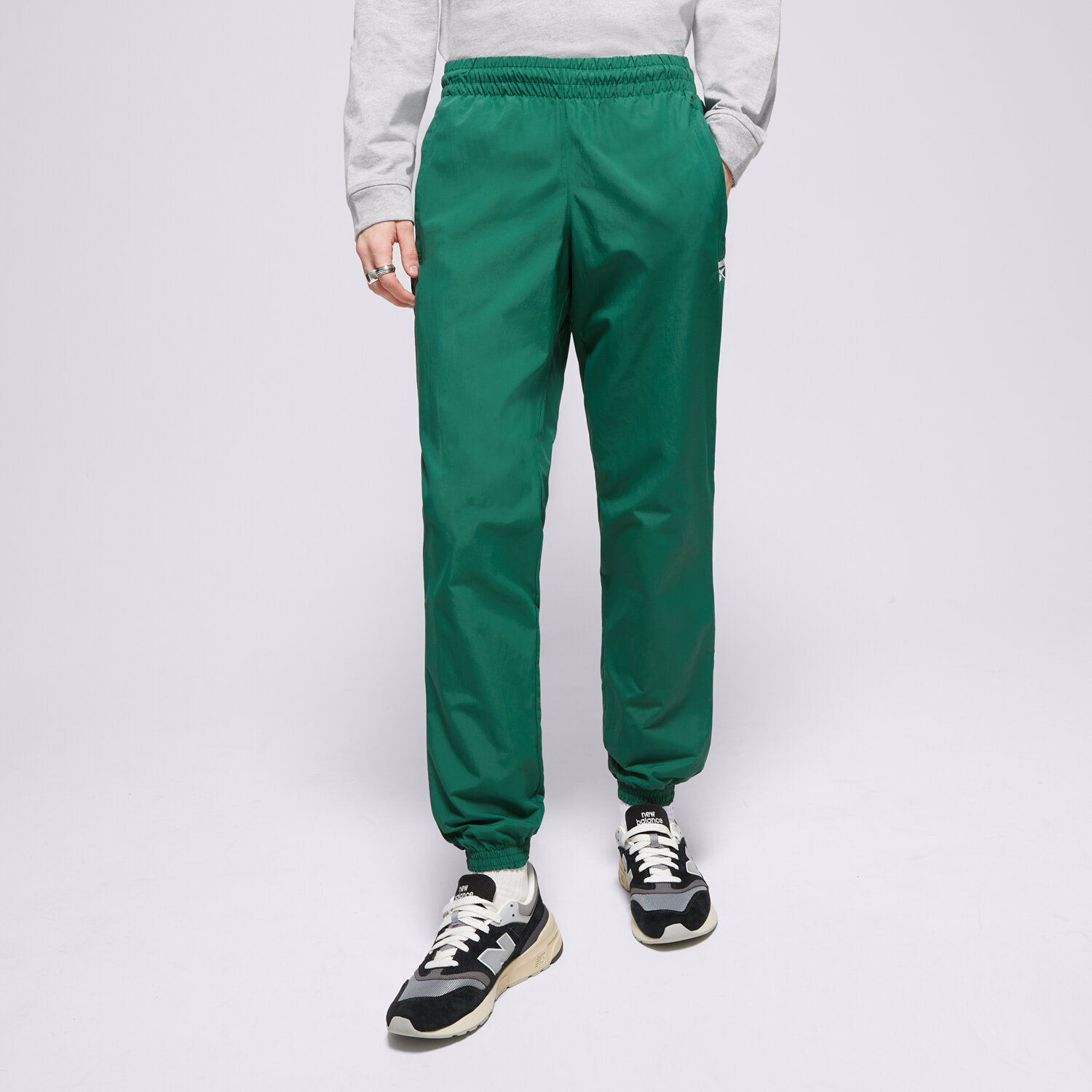 pánské kalhoty REEBOK KALHOTY  CL F FR TRACKPANT 100075947 ZELENÁ