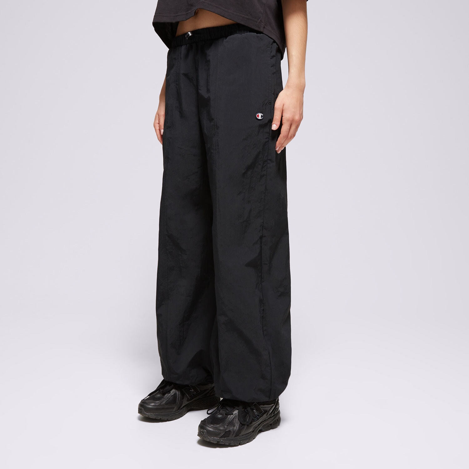 dámské kalhoty CHAMPION KALHOTY  ELASTIC CUFF 117343KK001 ČERNÁ