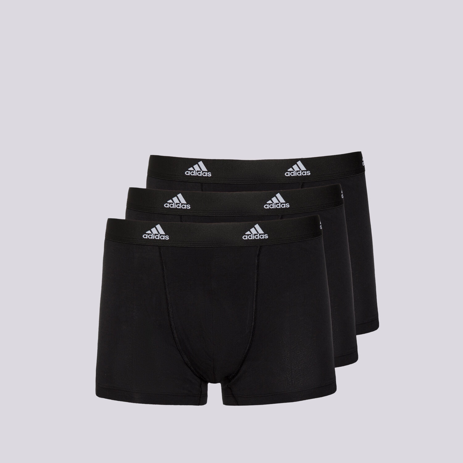 pánské spodní prádlo ADIDAS TRENKY TRUNK (3PK) 4A1M02-000 ČERNÁ