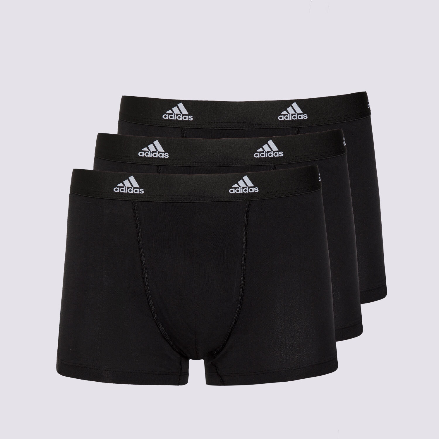 pánské spodní prádlo ADIDAS TRENKY TRUNK (3PK) 4A1M02-000 ČERNÁ