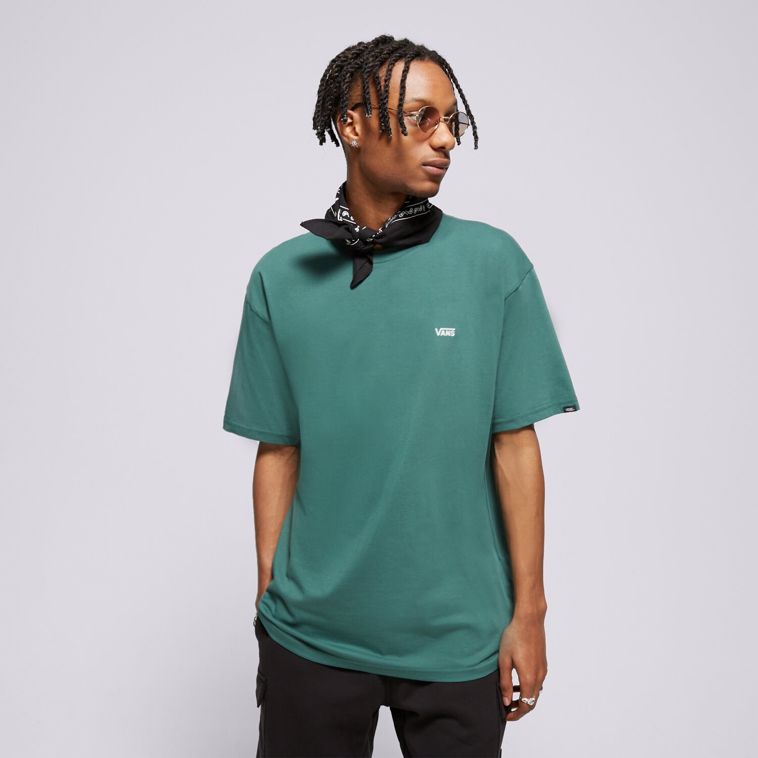 pánské tričko VANS TRIČKO LEFT CHEST BISTRO GREEN VN0A3CZEBDX1 ZELENÁ