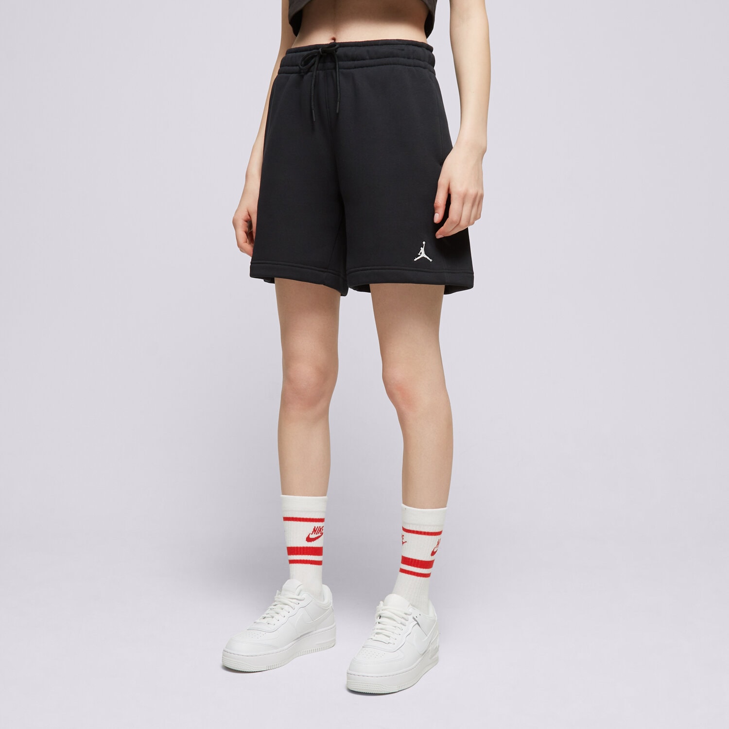 dámské kraťasy JORDAN ŠORTKY  W J BRKLN FLC SHORT 2 FN4497-010 ČERNÁ