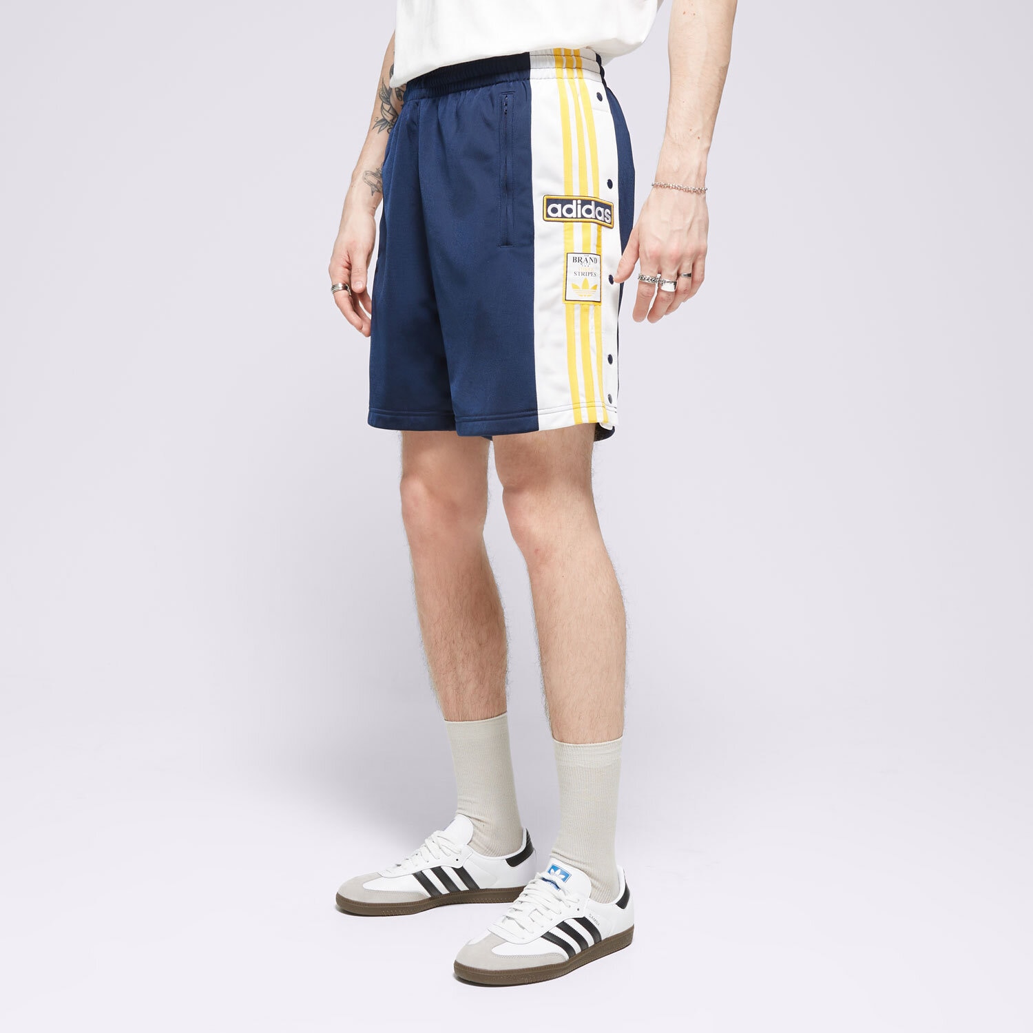 pánské kraťasy ADIDAS ŠORTKY  ADIBREAK SHORT IU2372 TMAVOMODRÁ