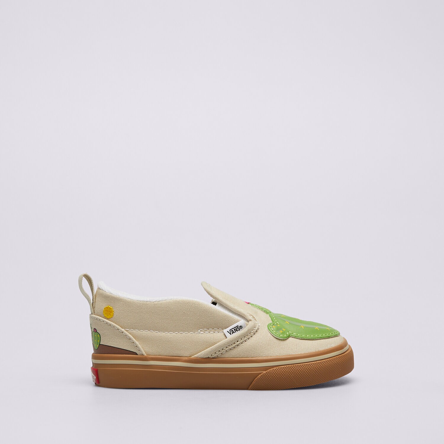 dětské skate boty (skateboardové) VANS SLIP-ON CACTUS VN000CPSGRN1 BÉŽOVÁ