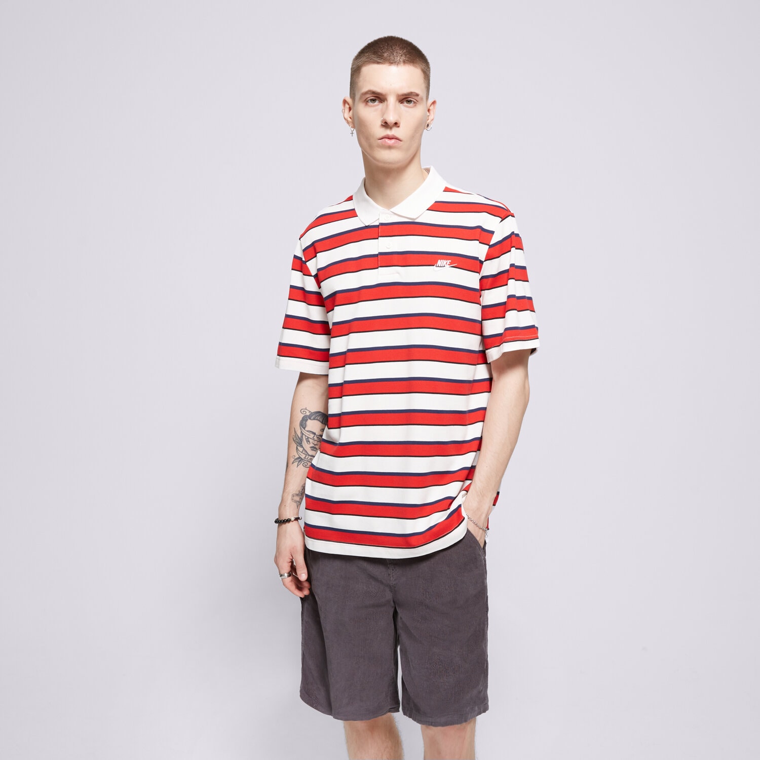 pánské polo tričko NIKE TRIČKO M NK CLUB STRIPE TRIČKO FN3896-133 VÍCEBAREVNÁ