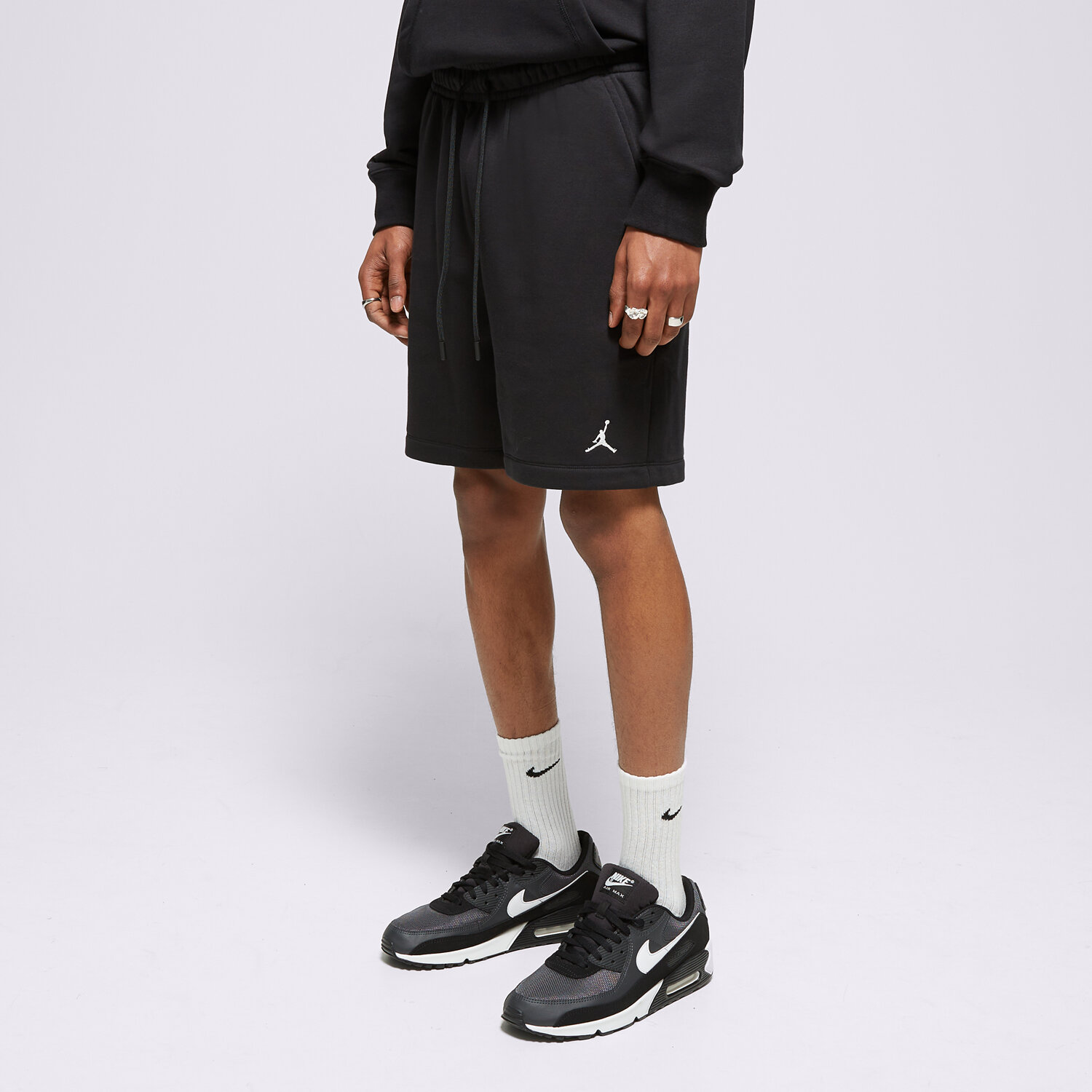 pánské kraťasy ŠORTKY  M JORDAN ESS FLC SHORT FJ7782-010 ČERNÁ