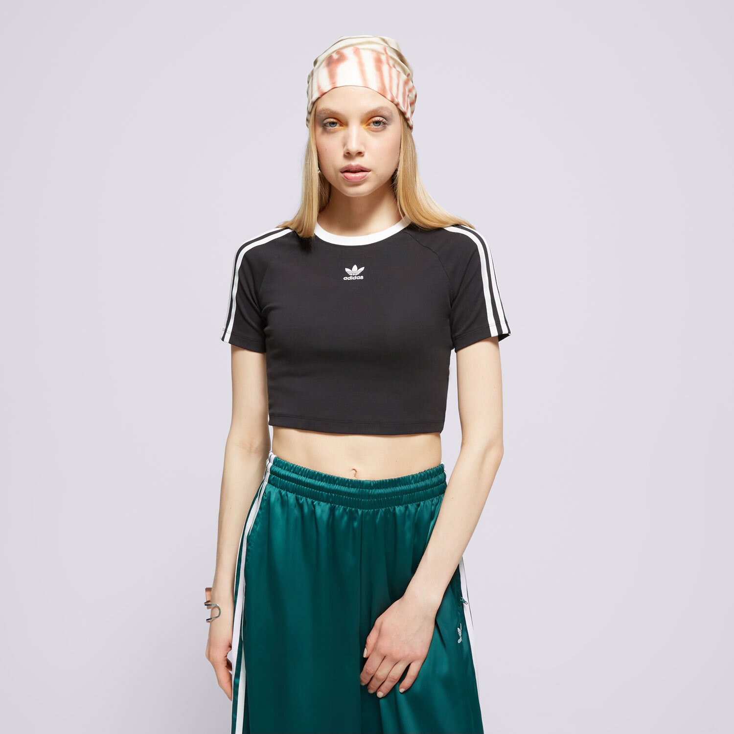 dámské tričko ADIDAS TRIČKO 3 S BABY TEE IU2532 ČERNÁ