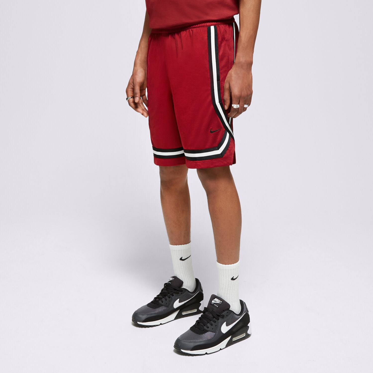 pánské kraťasy NIKE ŠORTKY  M NK DF DNA CRSOVR 8IN SSNL FN2883-677 BORDOVÁ