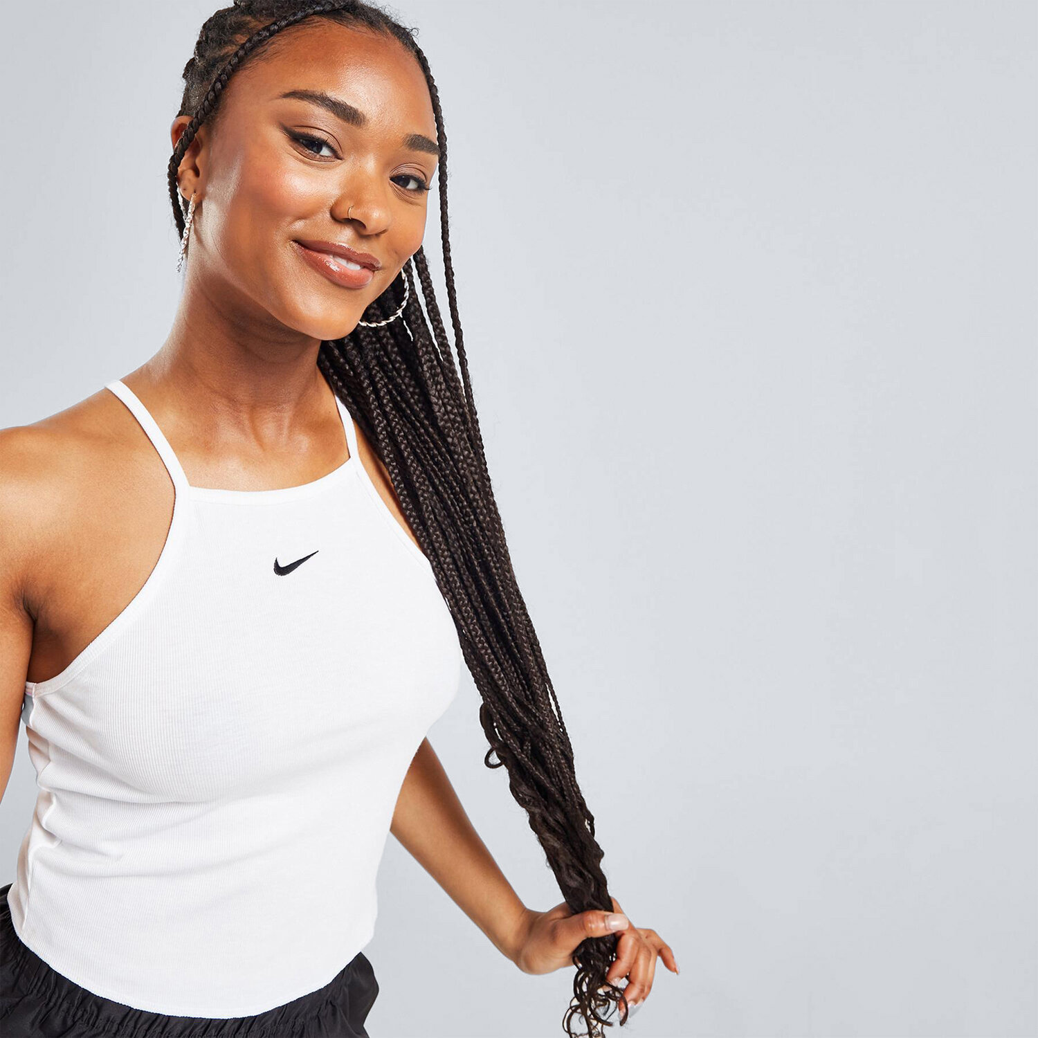 dámské tričko NIKE TRIČKO W NSW ESSNTL RIB CAMI TOP TEE DV7960-100 BÍLÁ
