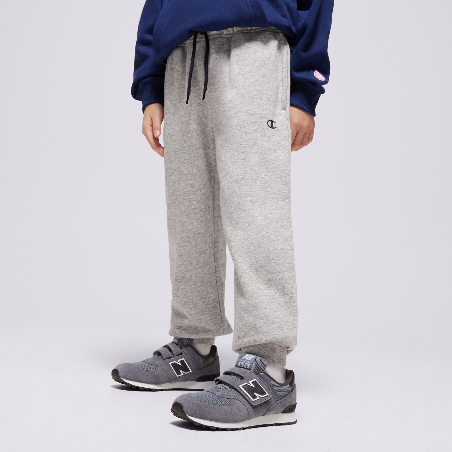 dětské kalhoty CHAMPION KALHOTY  RIB CUFF PANTS B 306835EM021 ŠEDÁ