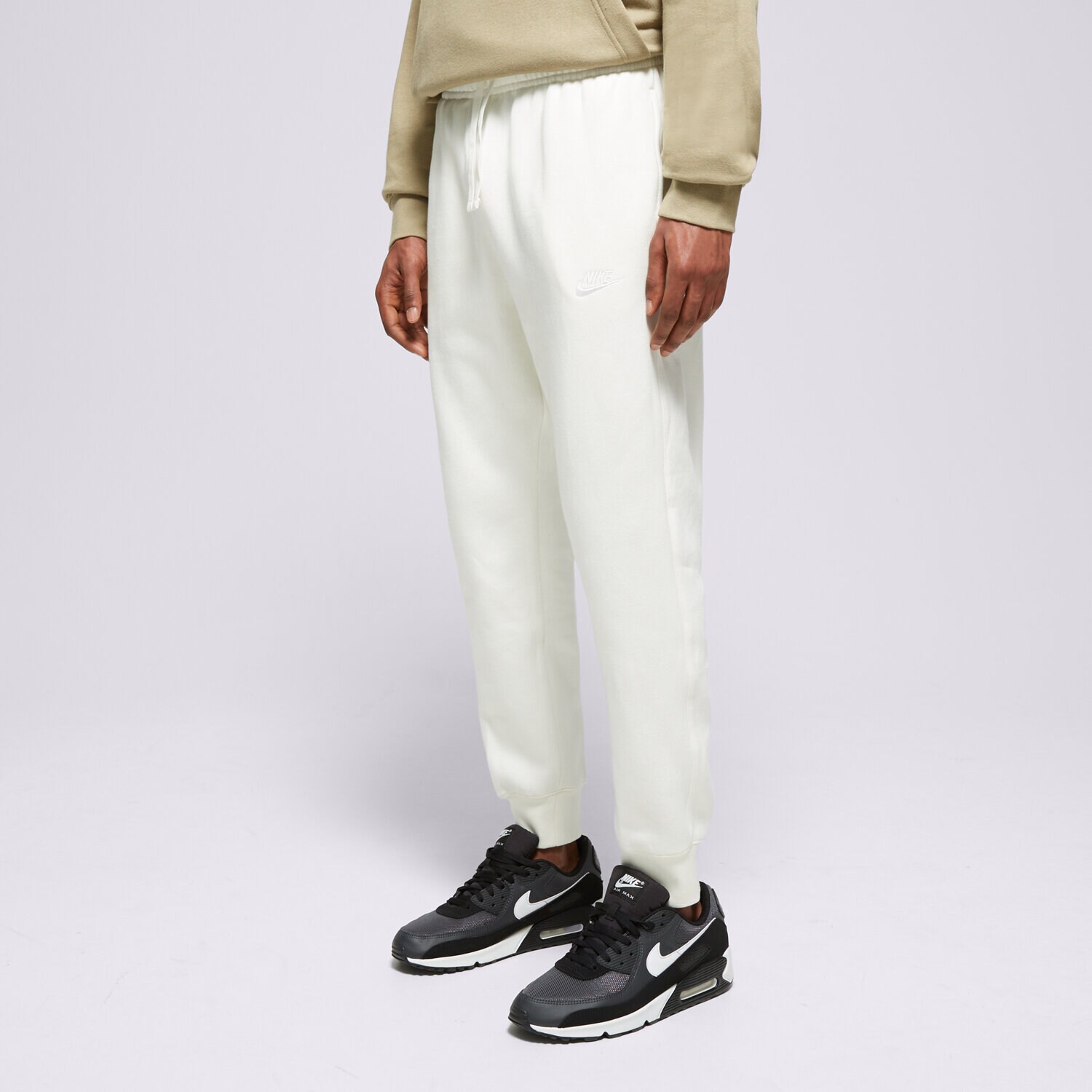 pánské kalhoty NIKE KALHOTY  SPORTSWEAR CLUB FLEECE BV2671-133 BÉŽOVÁ