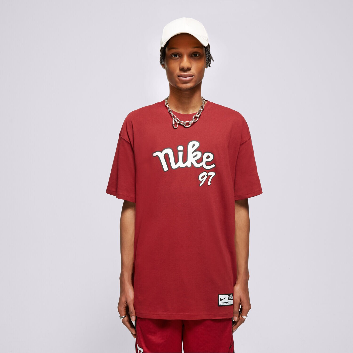 pánské tričko NIKE TRIČKO M NK TEE M90 SSNL EXP SU24 2 FV8396-677 BORDOVÁ