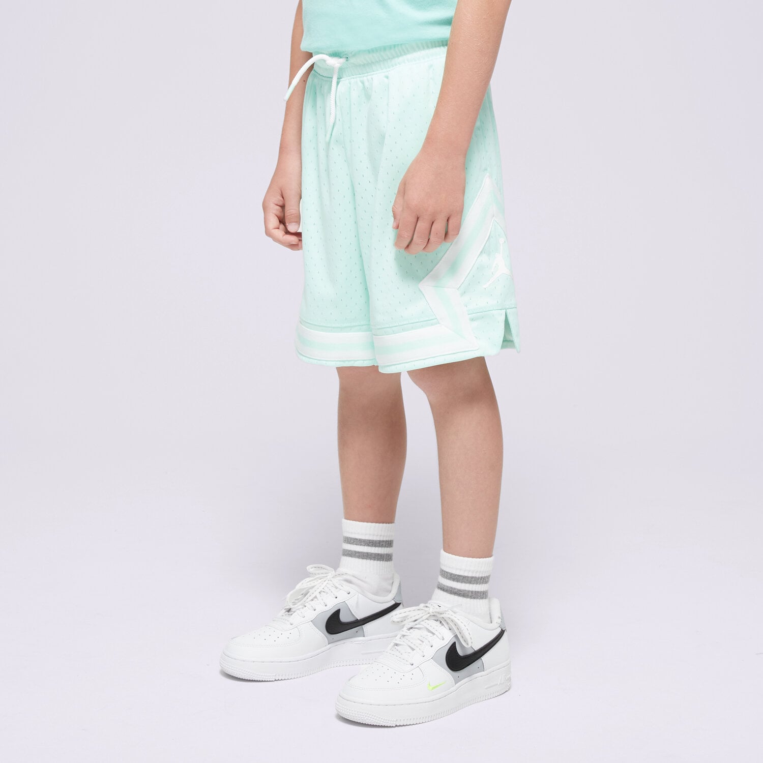 JORDAN ŠORTKY  JDN AIR DIAMOND SHORT BOY 95B136-E6D Tyrkysová