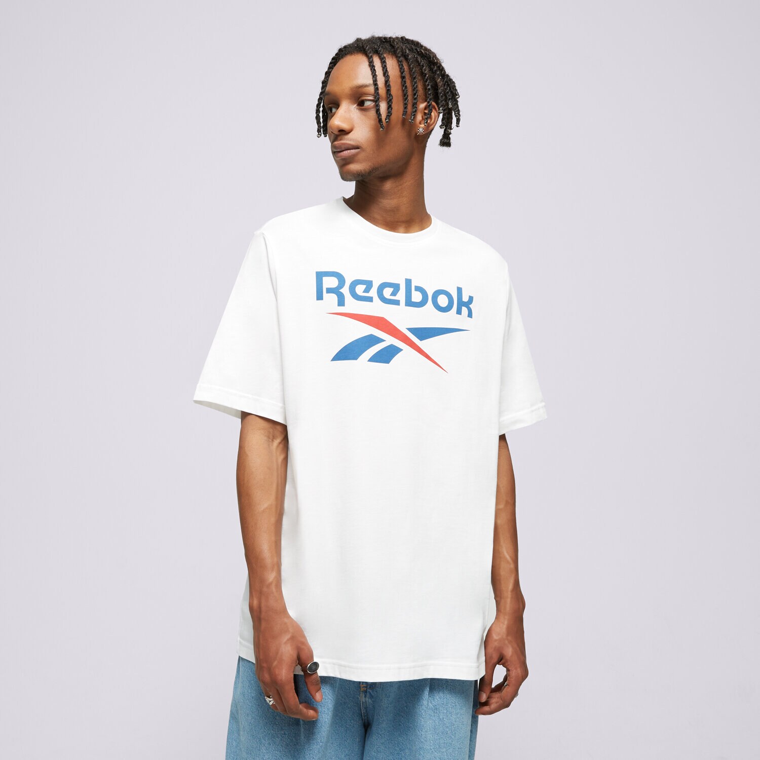 pánské tričko REEBOK TRIČKO REEBOK IDENTITY BIG LOGO TEE 100071175 BÍLÁ