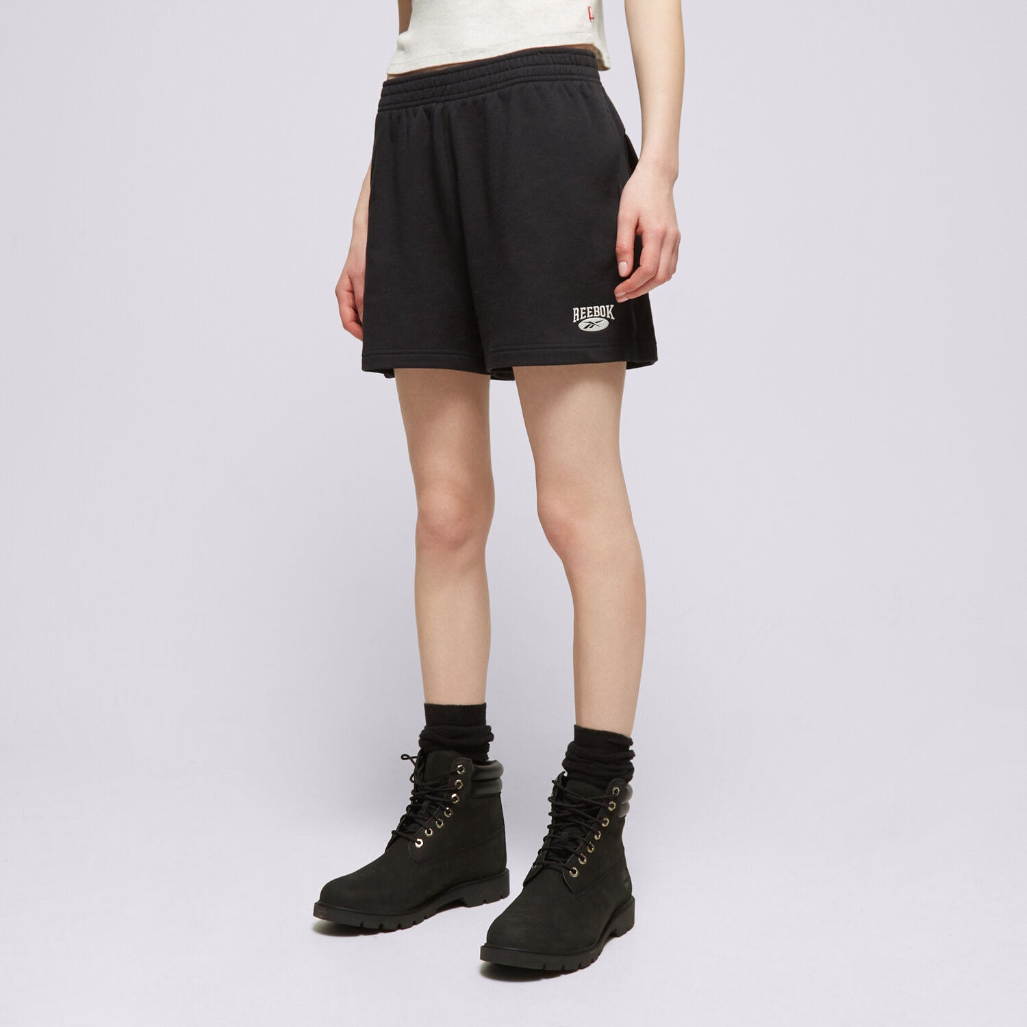 dámské kraťasy REEBOK ŠORTKY  CL AE SM LOGO SHORT 100075518 ČERNÁ