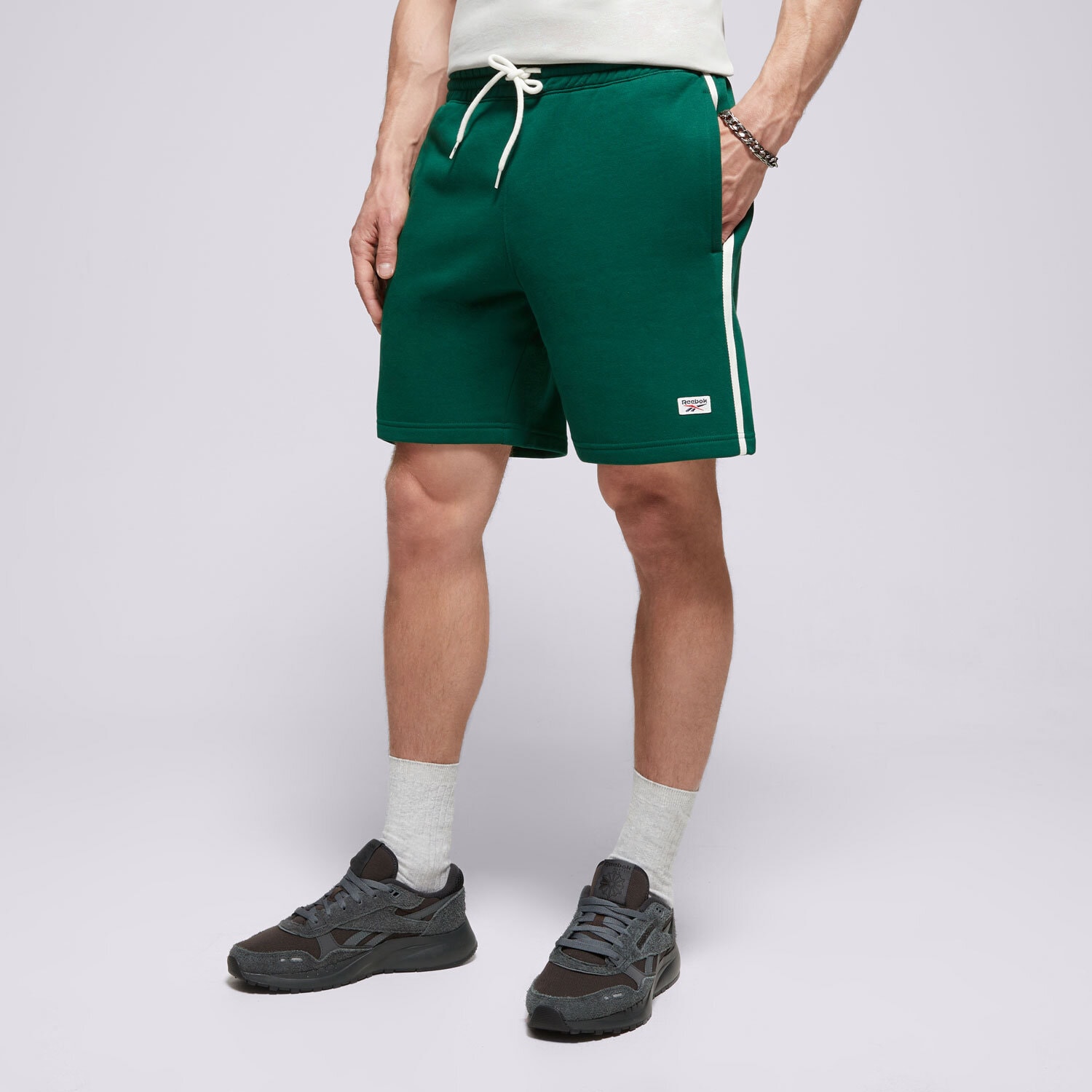 pánské kraťasy REEBOK ŠORTKY  COURT SPORT SHORT 100075659 ZELENÁ