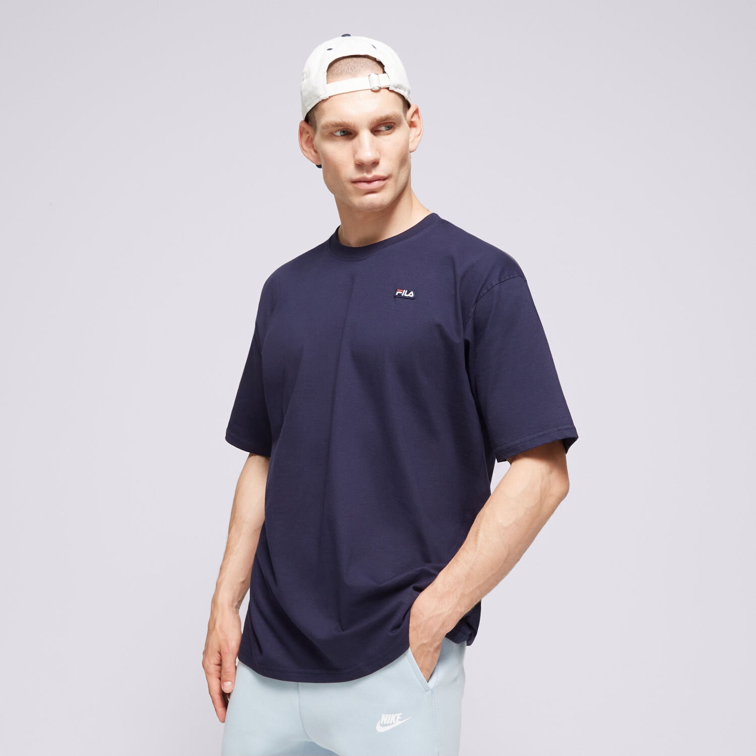 pánské tričko FILA TRIČKO BADGE LOGO TEE FI124TSM70410 TMAVOMODRÁ