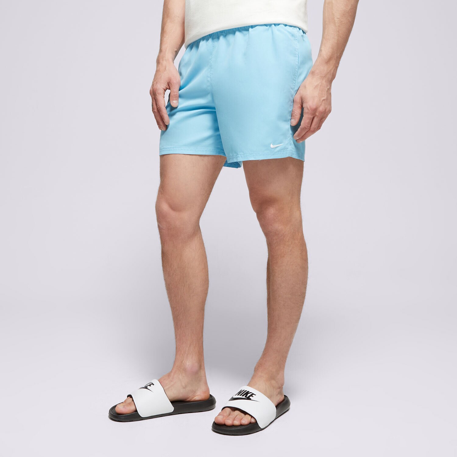 pánské kraťasy NIKE SWIM ŠORTKY  NIKE ESSENTIAL 5" SHORTS NESSA560-486 Tyrkysová