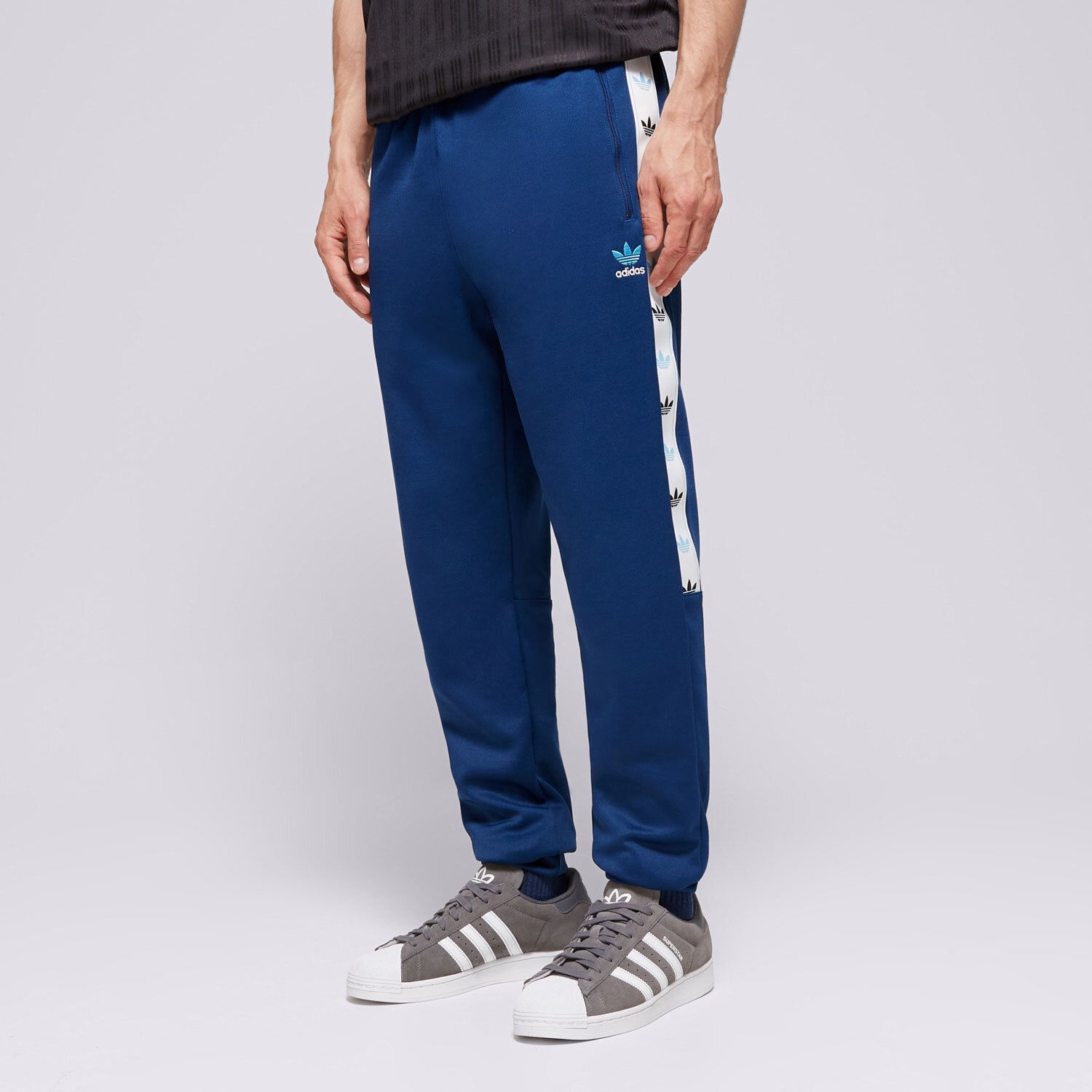 pánské kalhoty ADIDAS KALHOTY  MONO TAPE PNT NAVY IP2227 TMAVOMODRÁ