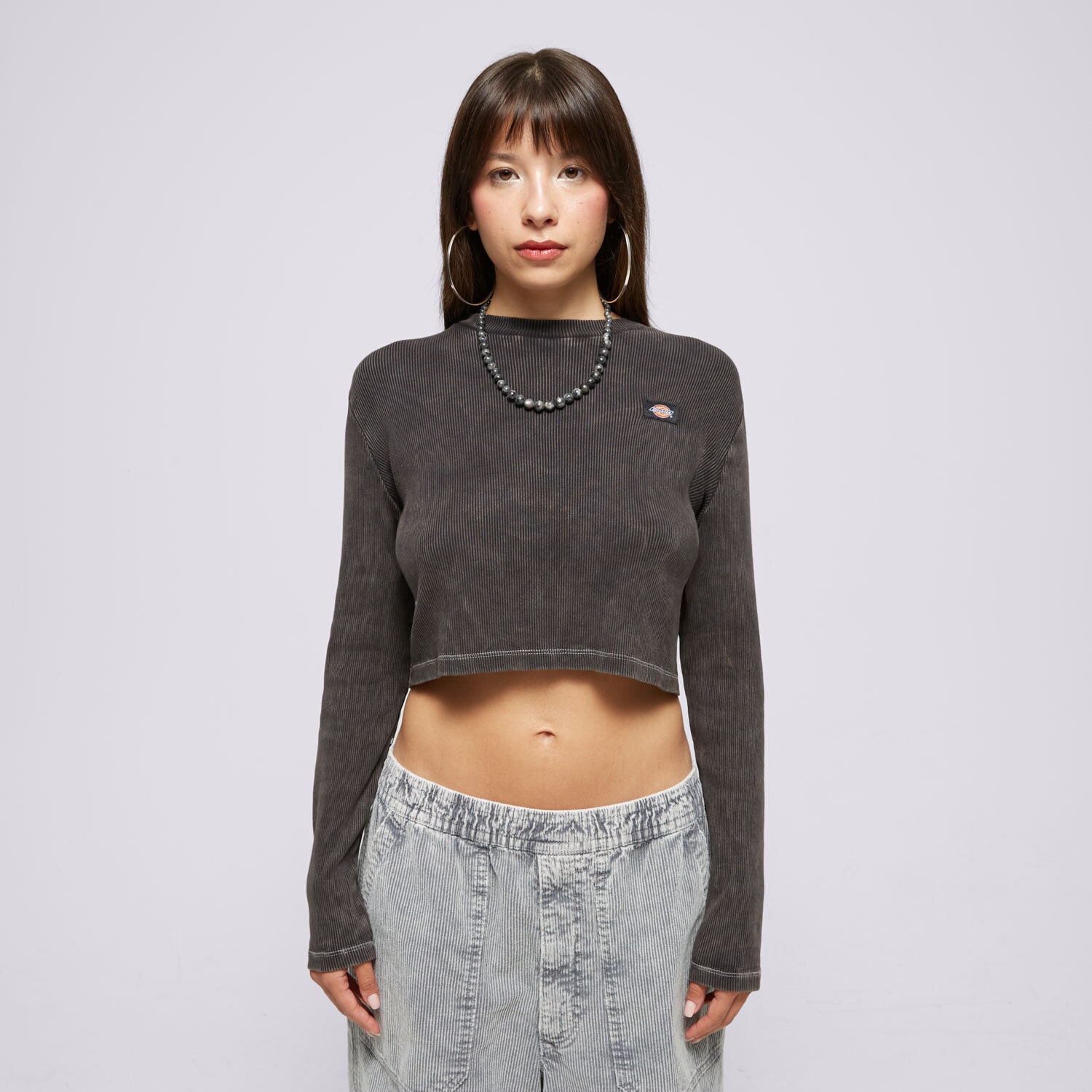dámské tričko DICKIES TRIČKO NEWINGTON TEE LS W DK0A4YYQH86 ČERNÁ