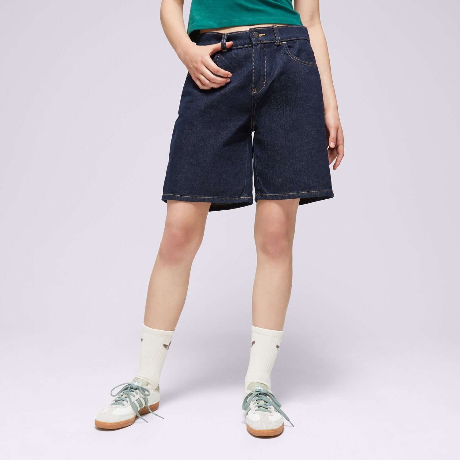 dámské kraťasy DICKIES ŠORTKY  HERNDON SHORT W DK0A4YSGRIN1 TMAVOMODRÁ
