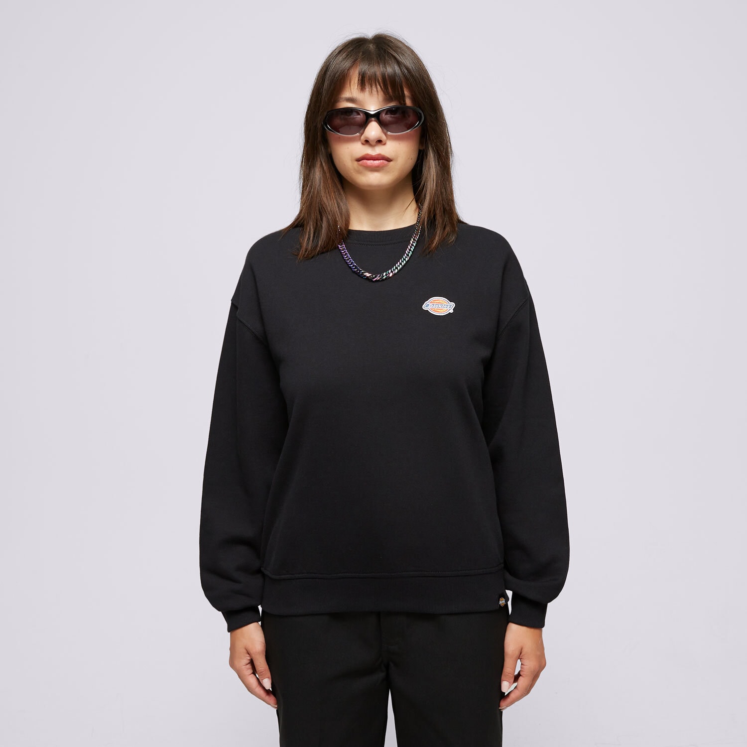 dámská mikina DICKIES MIKINA MILLERSBURG SWEATSHIRT DK0A4YQDBLK1 ČERNÁ